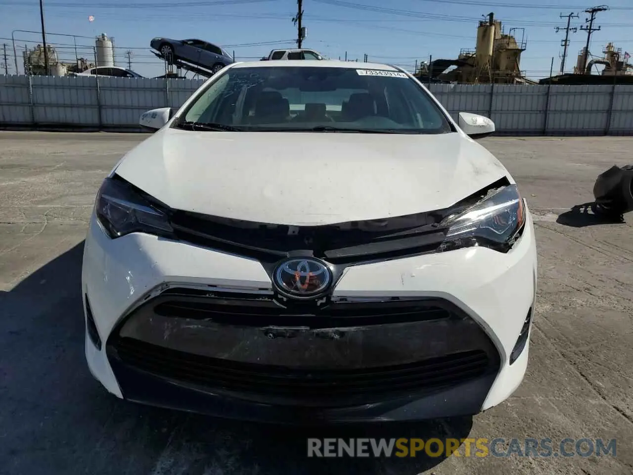 5 Photograph of a damaged car 2T1BURHE3KC153689 TOYOTA COROLLA 2019