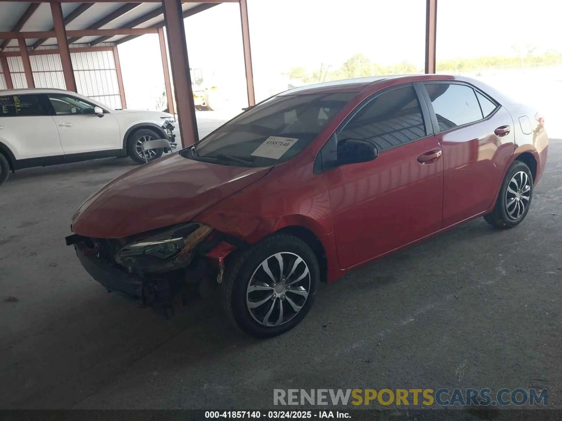 2 Photograph of a damaged car 2T1BURHE3KC157127 TOYOTA COROLLA 2019