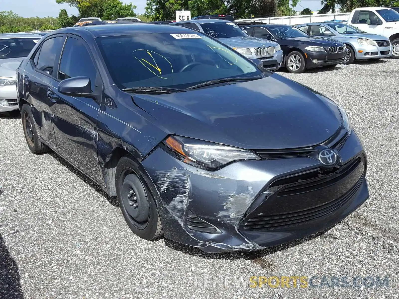 1 Photograph of a damaged car 2T1BURHE3KC160092 TOYOTA COROLLA 2019