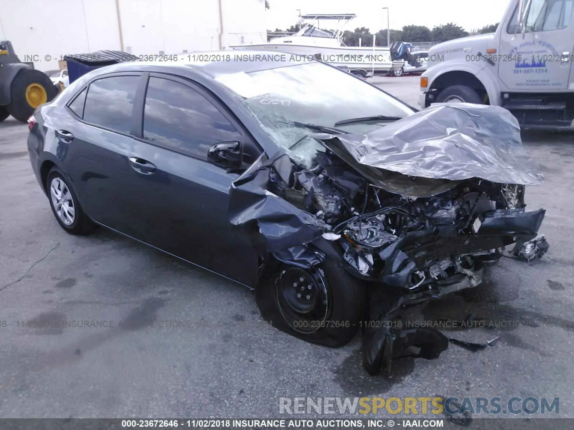 1 Photograph of a damaged car 2T1BURHE3KC160397 TOYOTA COROLLA 2019