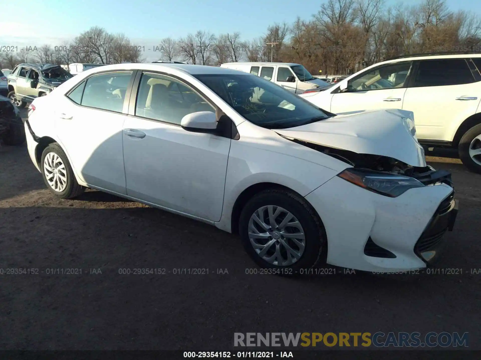 1 Photograph of a damaged car 2T1BURHE3KC162893 TOYOTA COROLLA 2019