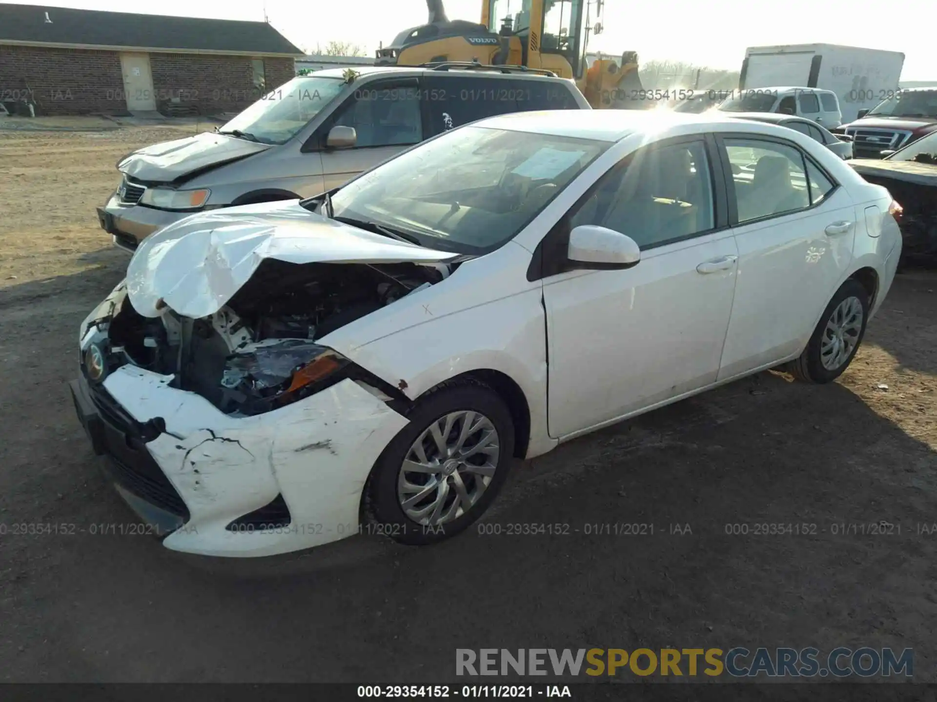 2 Photograph of a damaged car 2T1BURHE3KC162893 TOYOTA COROLLA 2019