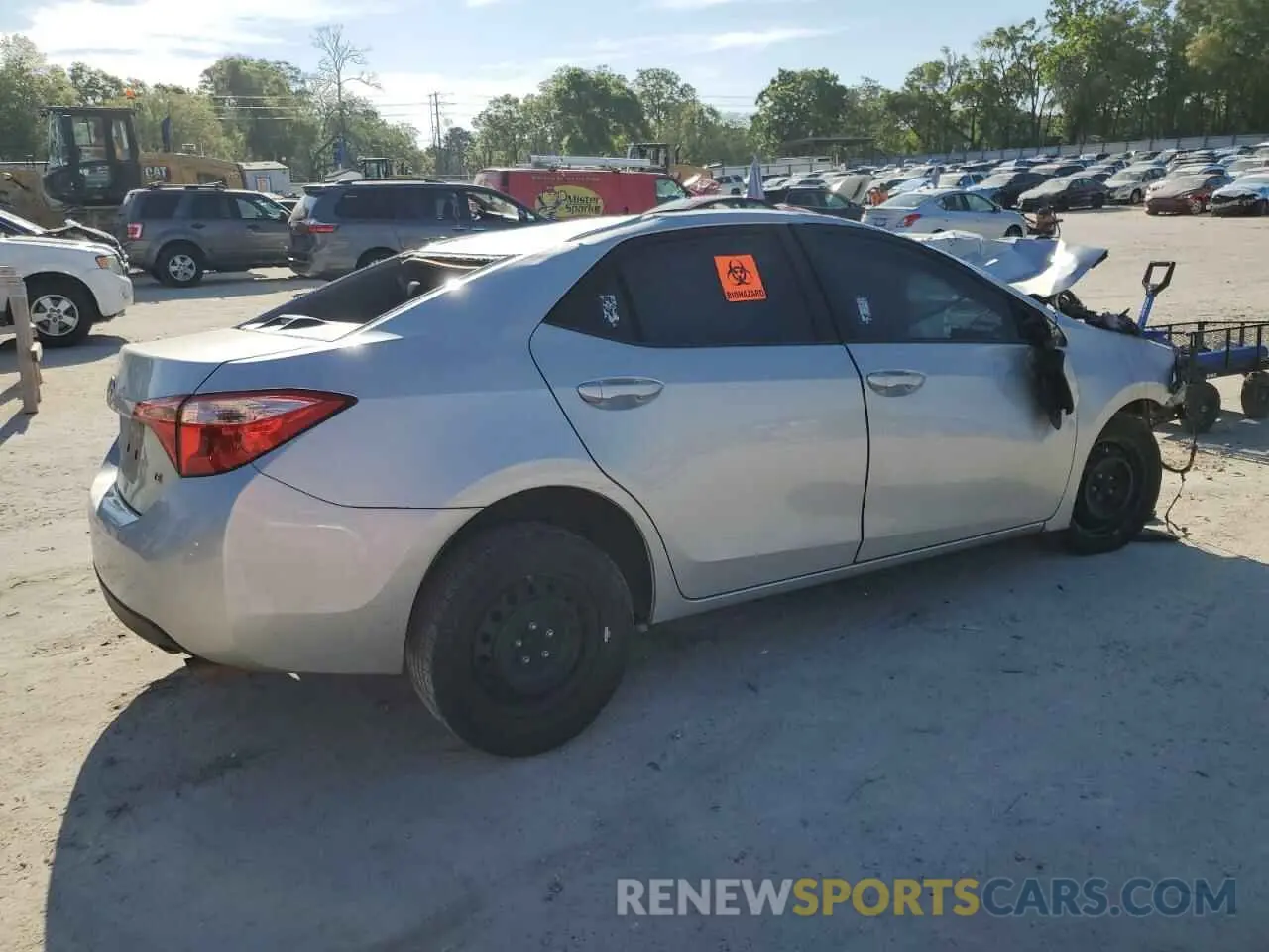 3 Photograph of a damaged car 2T1BURHE3KC163817 TOYOTA COROLLA 2019