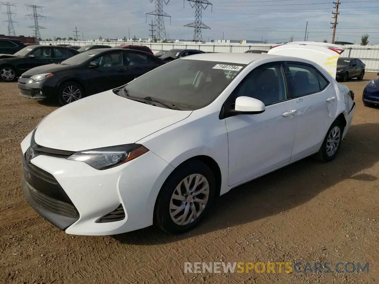 1 Photograph of a damaged car 2T1BURHE3KC166989 TOYOTA COROLLA 2019