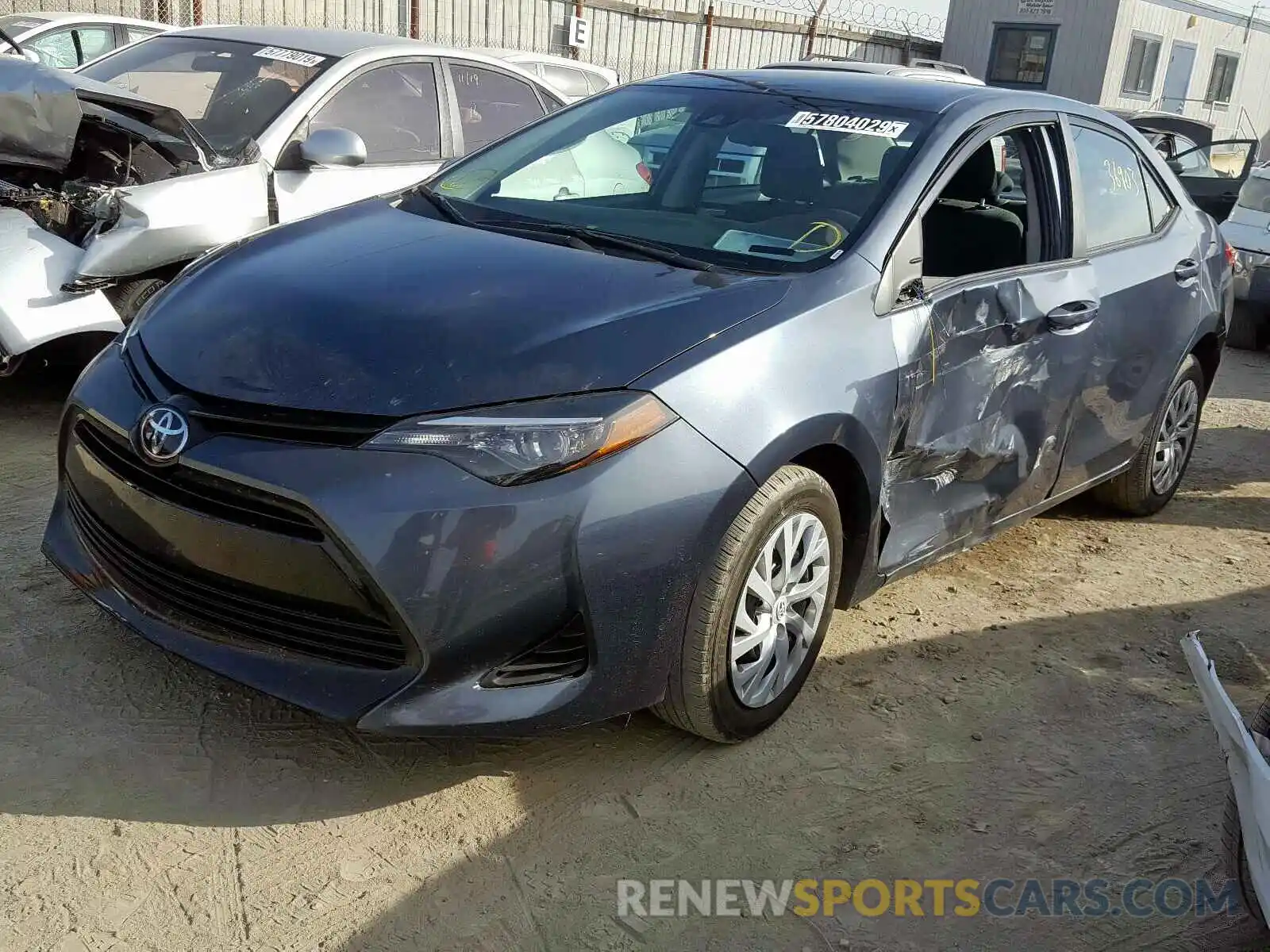 2 Photograph of a damaged car 2T1BURHE3KC168645 TOYOTA COROLLA 2019