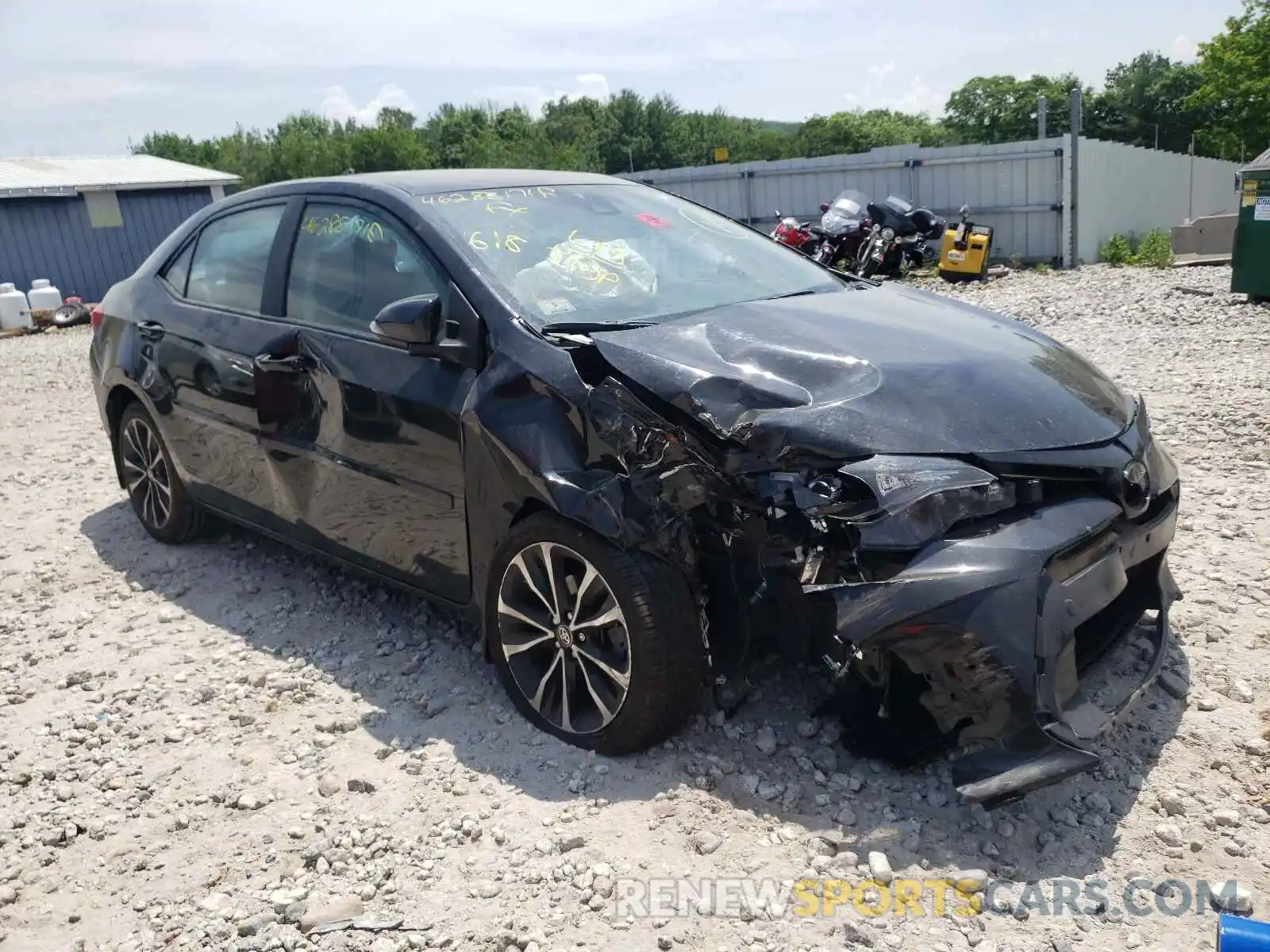 1 Photograph of a damaged car 2T1BURHE3KC169150 TOYOTA COROLLA 2019