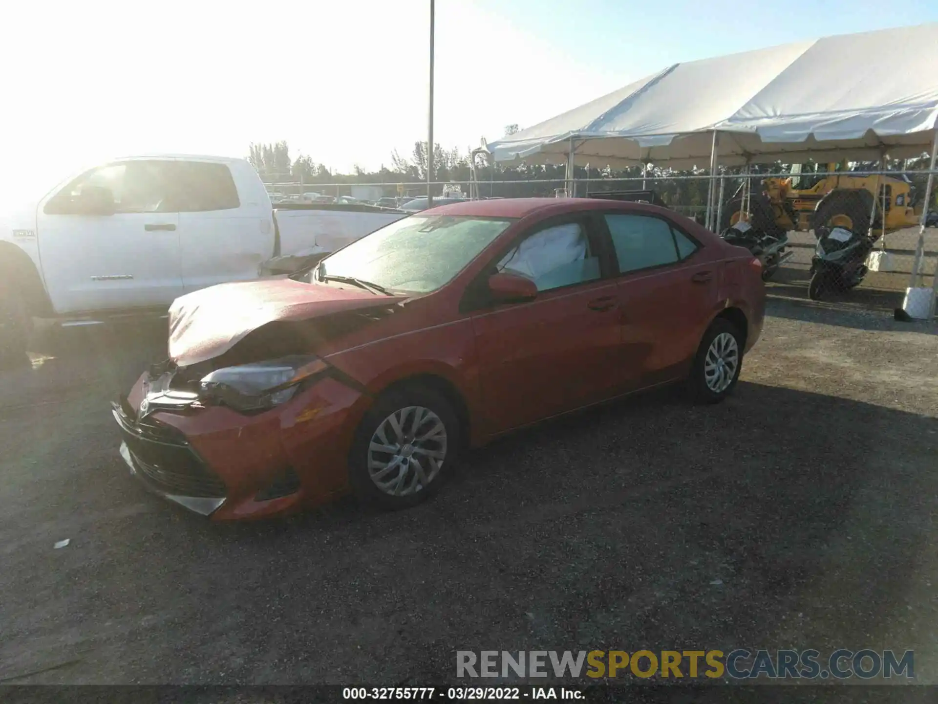 2 Photograph of a damaged car 2T1BURHE3KC180701 TOYOTA COROLLA 2019