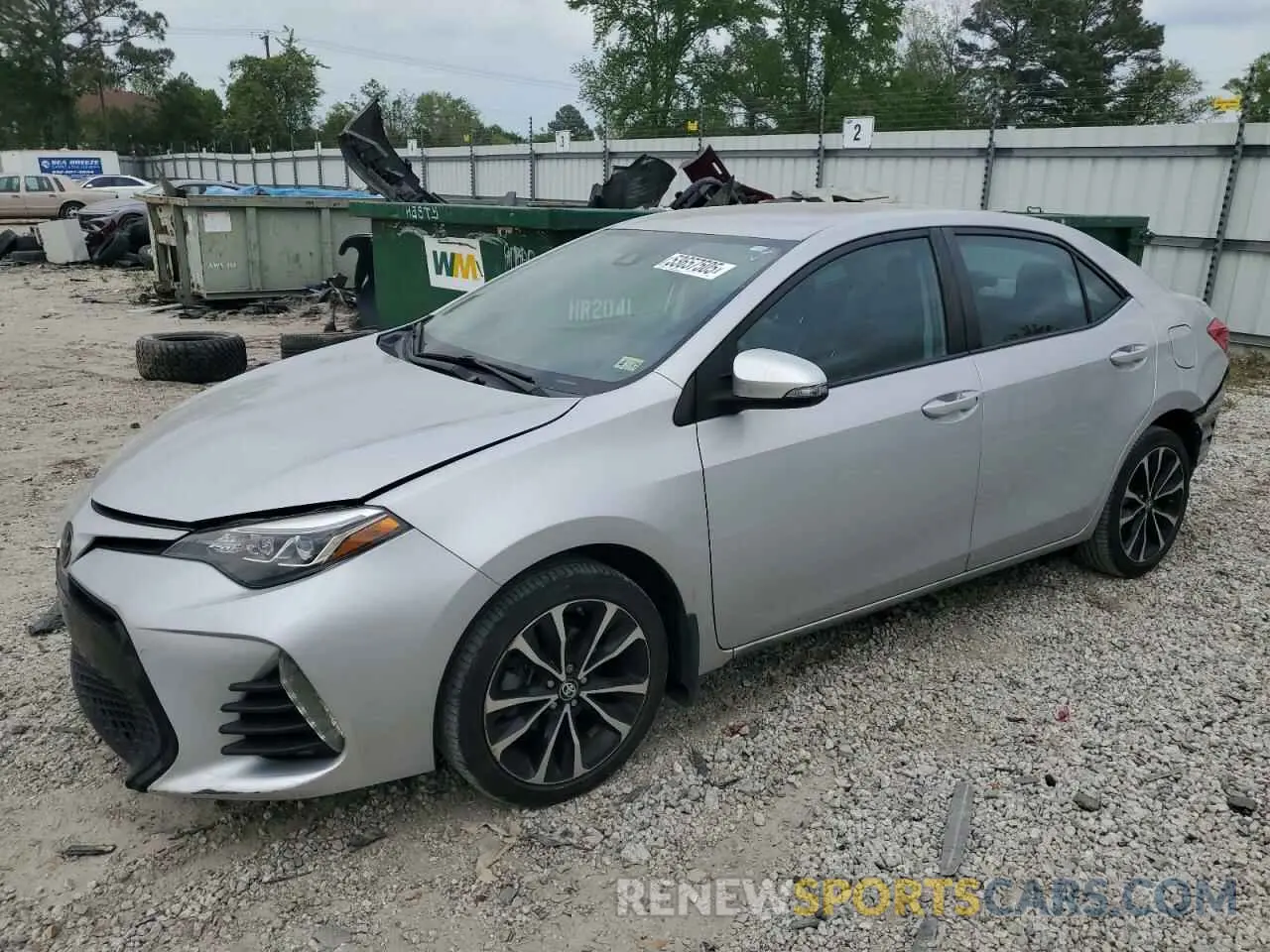 1 Photograph of a damaged car 2T1BURHE3KC186367 TOYOTA COROLLA 2019