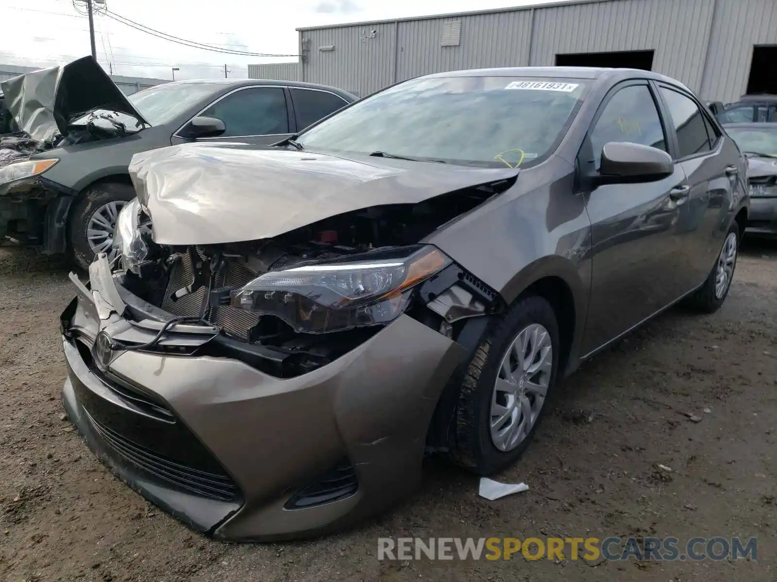 2 Photograph of a damaged car 2T1BURHE3KC191150 TOYOTA COROLLA 2019