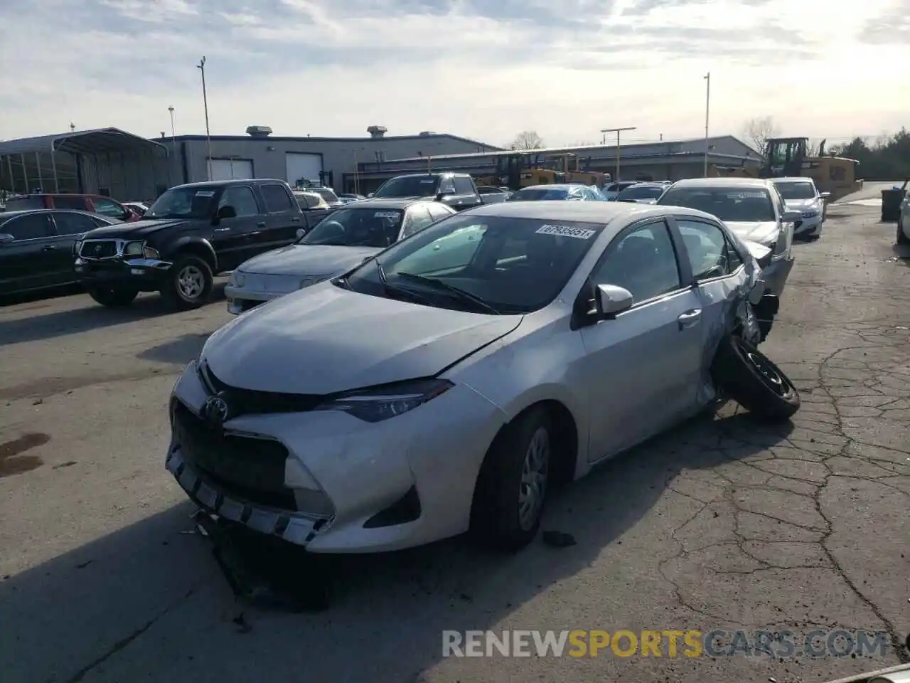 2 Photograph of a damaged car 2T1BURHE3KC192685 TOYOTA COROLLA 2019