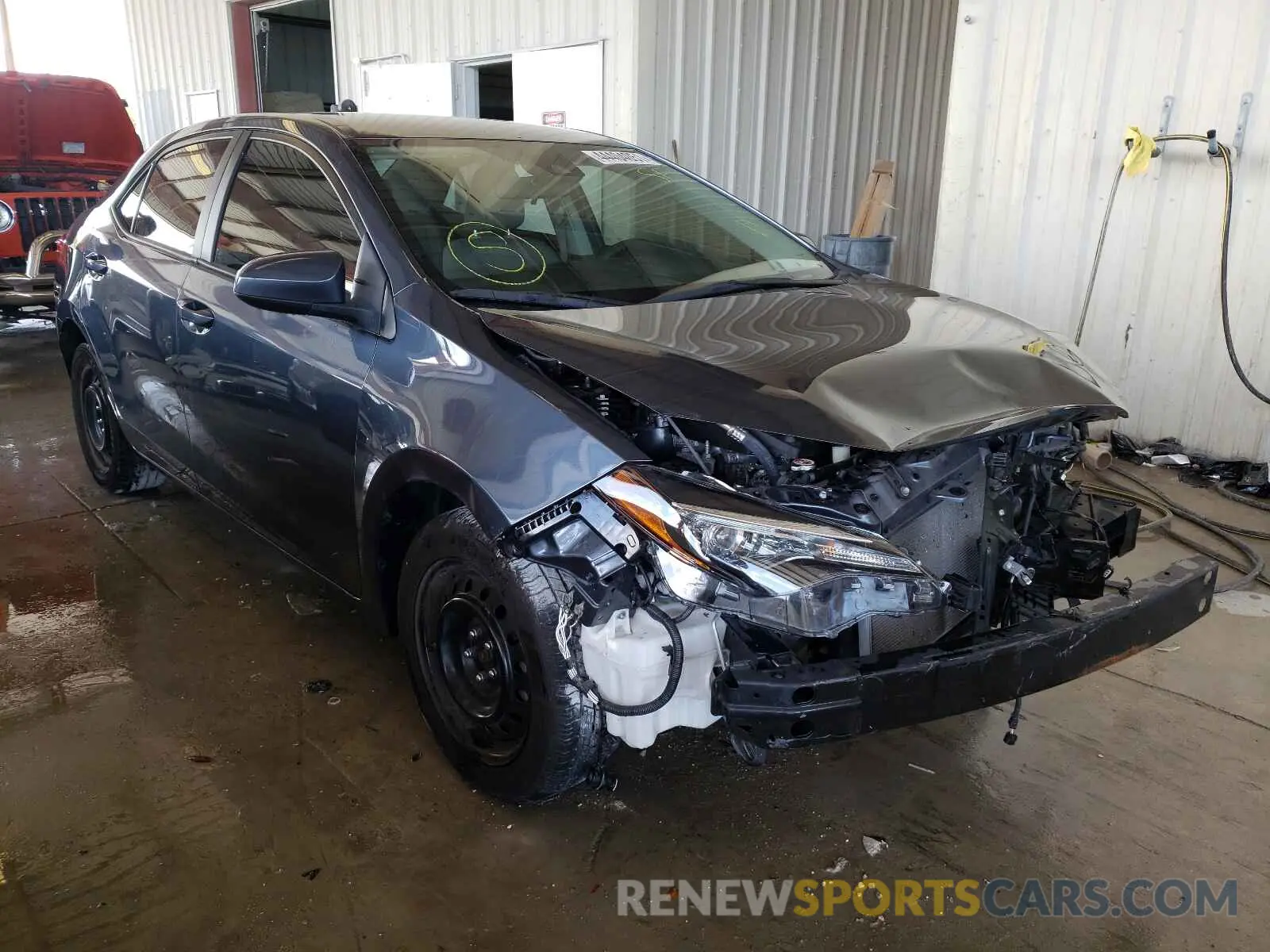 1 Photograph of a damaged car 2T1BURHE3KC198325 TOYOTA COROLLA 2019