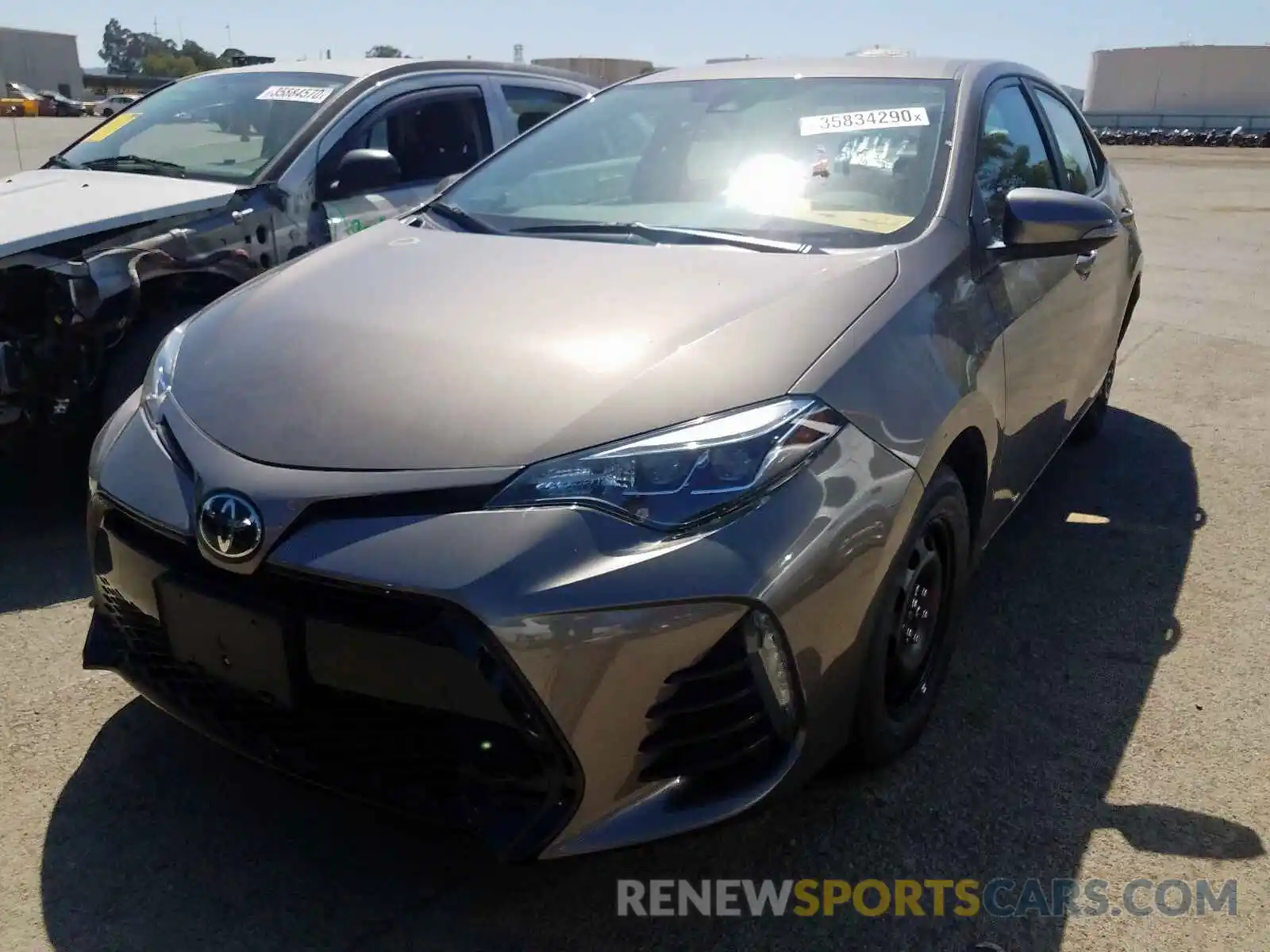 2 Photograph of a damaged car 2T1BURHE3KC202860 TOYOTA COROLLA 2019