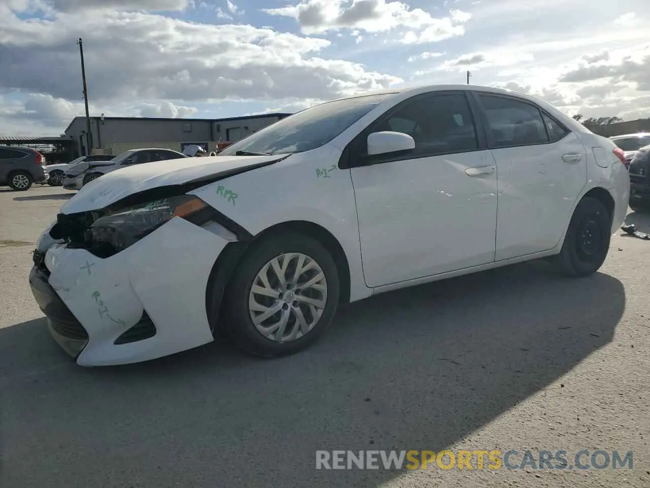 1 Photograph of a damaged car 2T1BURHE3KC207816 TOYOTA COROLLA 2019