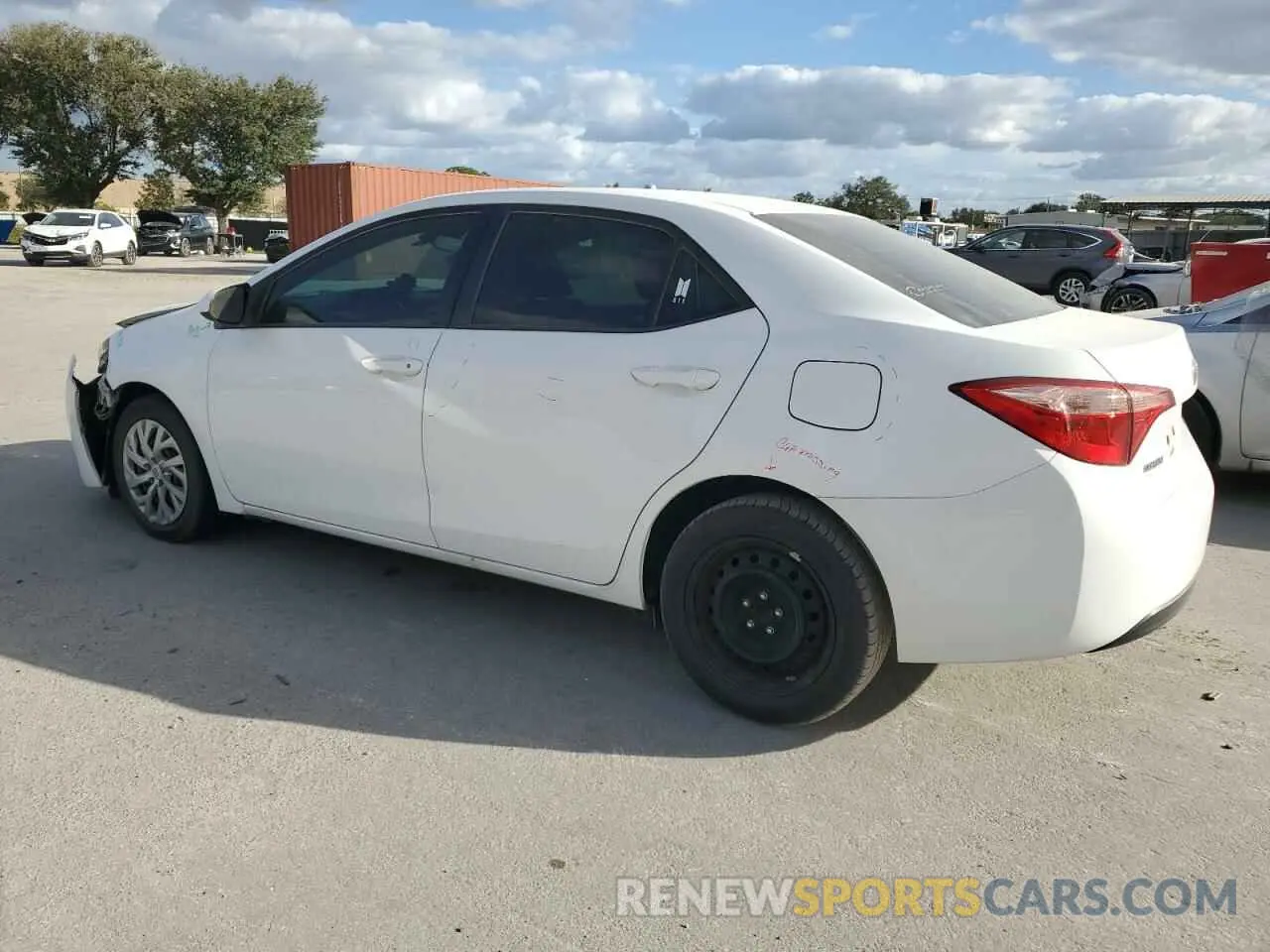 2 Photograph of a damaged car 2T1BURHE3KC207816 TOYOTA COROLLA 2019