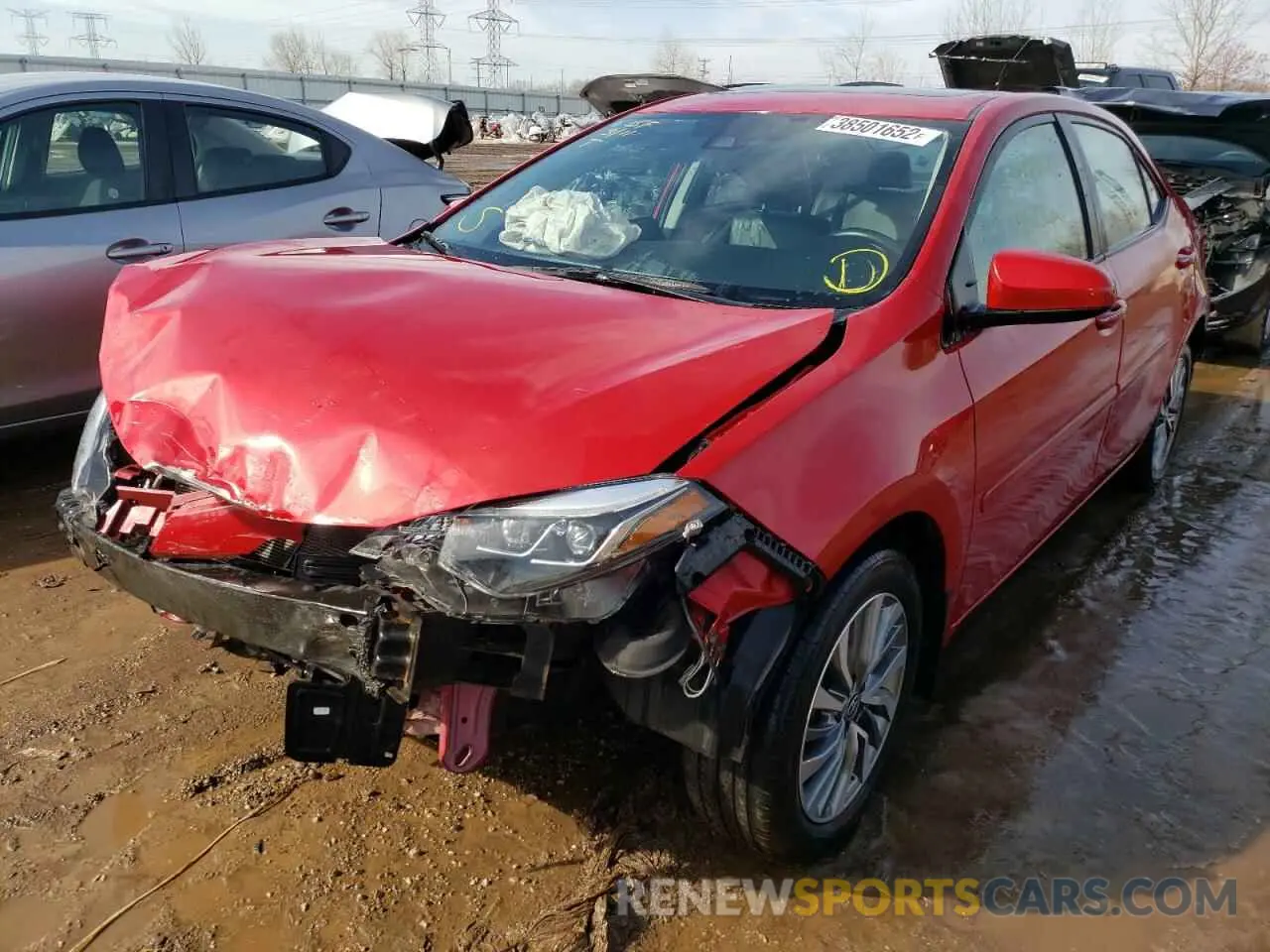 2 Photograph of a damaged car 2T1BURHE3KC208237 TOYOTA COROLLA 2019
