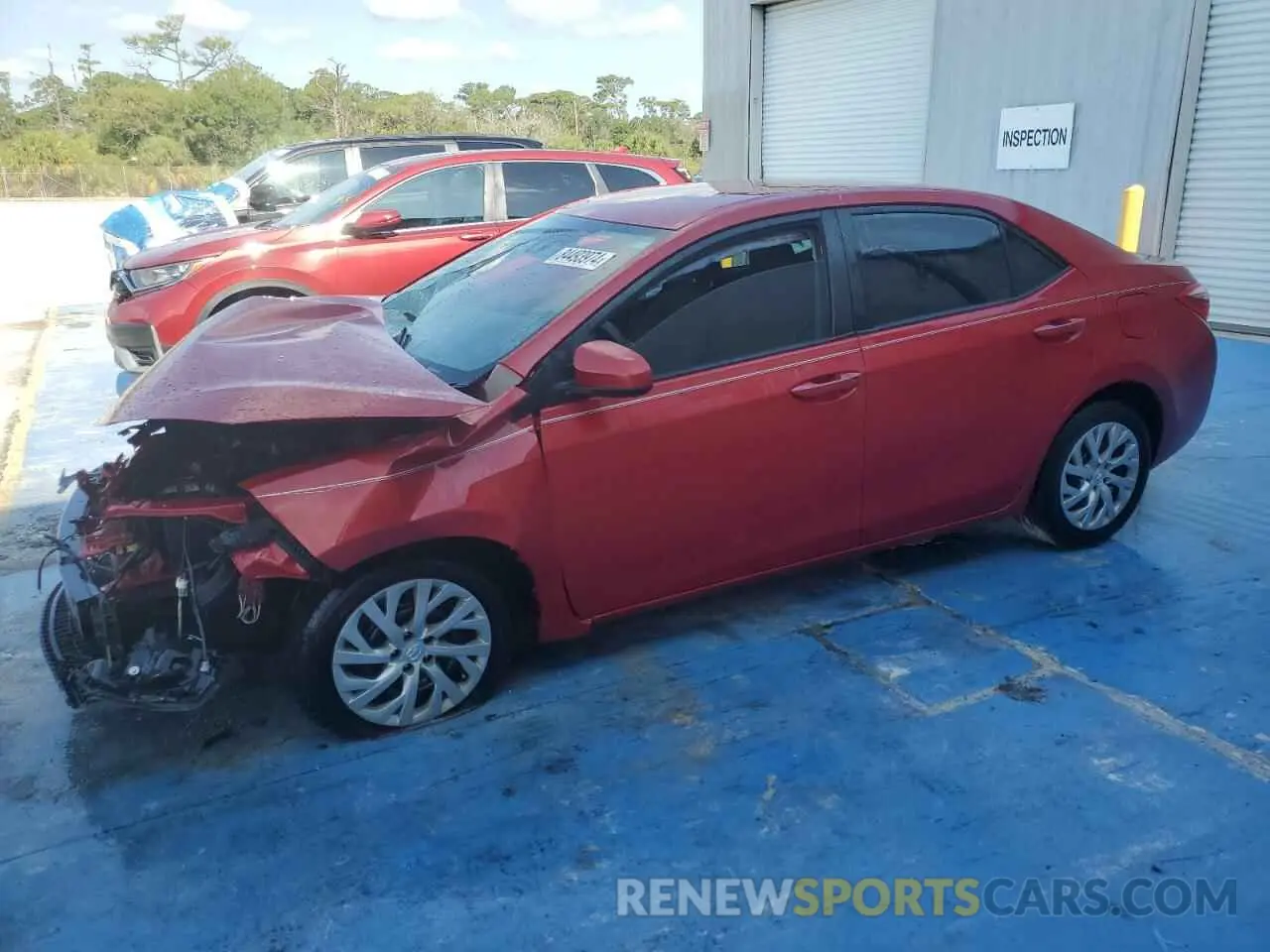 1 Photograph of a damaged car 2T1BURHE3KC208691 TOYOTA COROLLA 2019