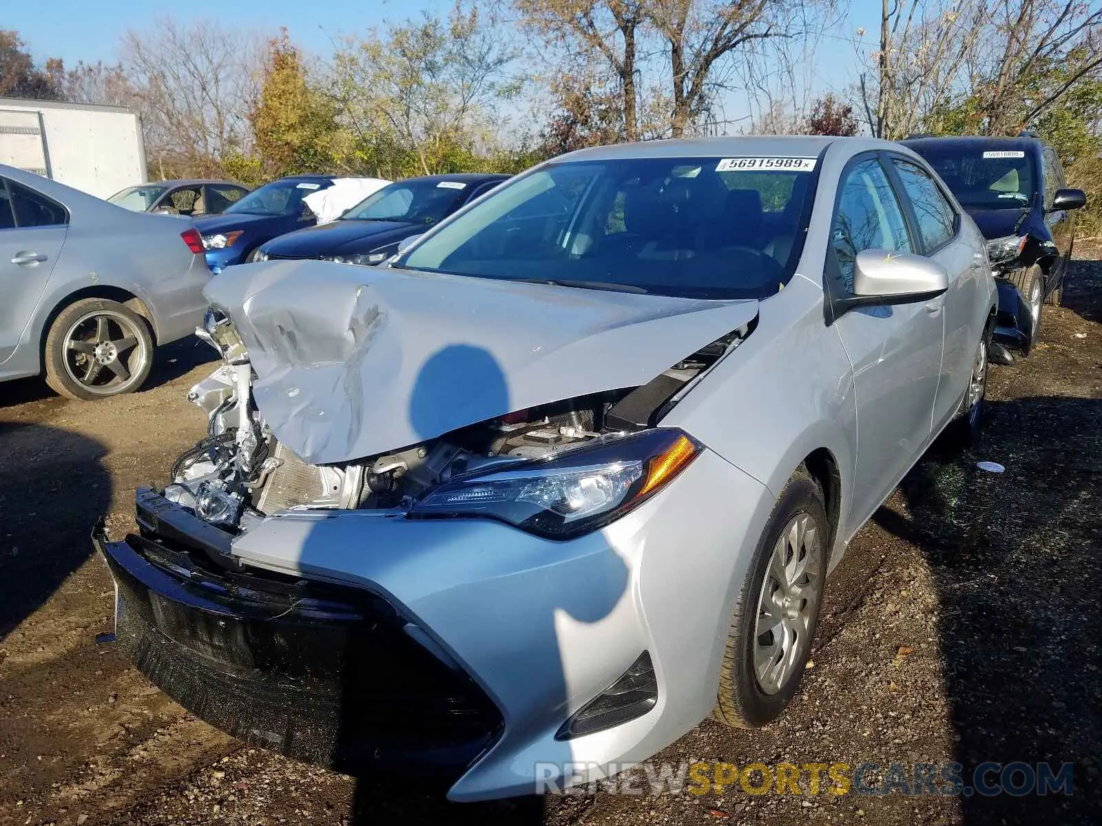 2 Photograph of a damaged car 2T1BURHE3KC213731 TOYOTA COROLLA 2019