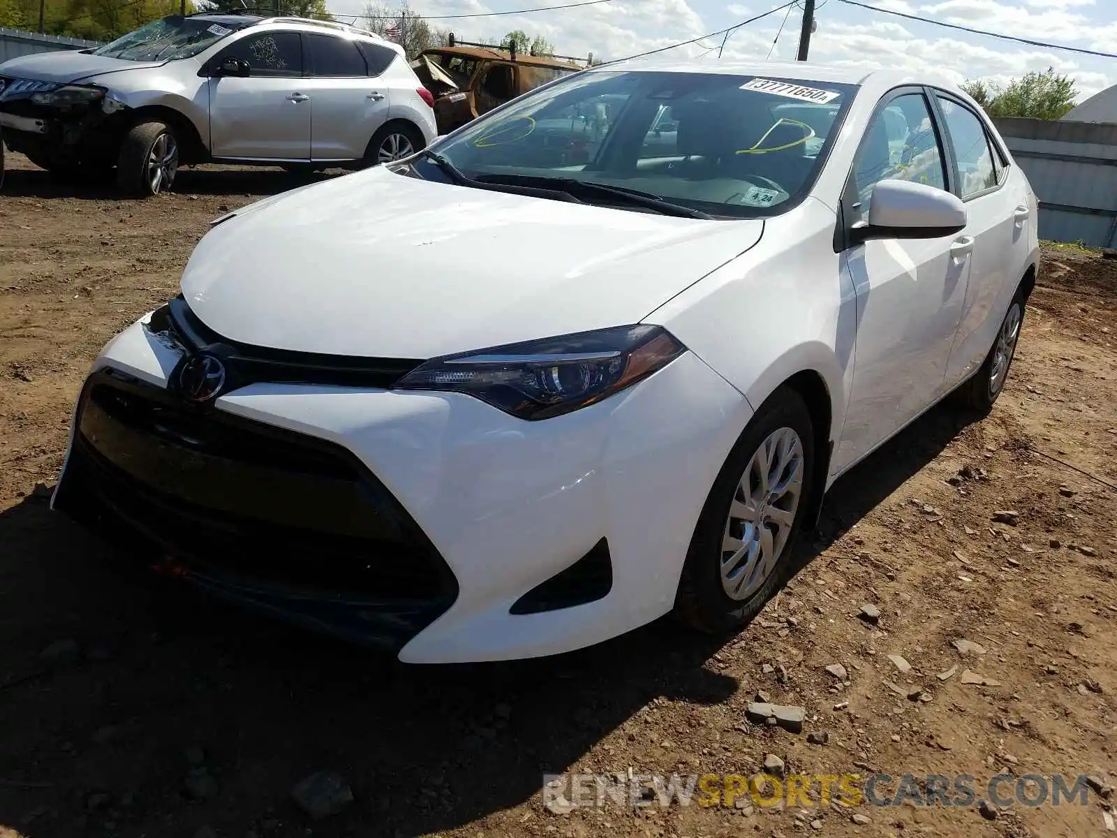 2 Photograph of a damaged car 2T1BURHE3KC216869 TOYOTA COROLLA 2019