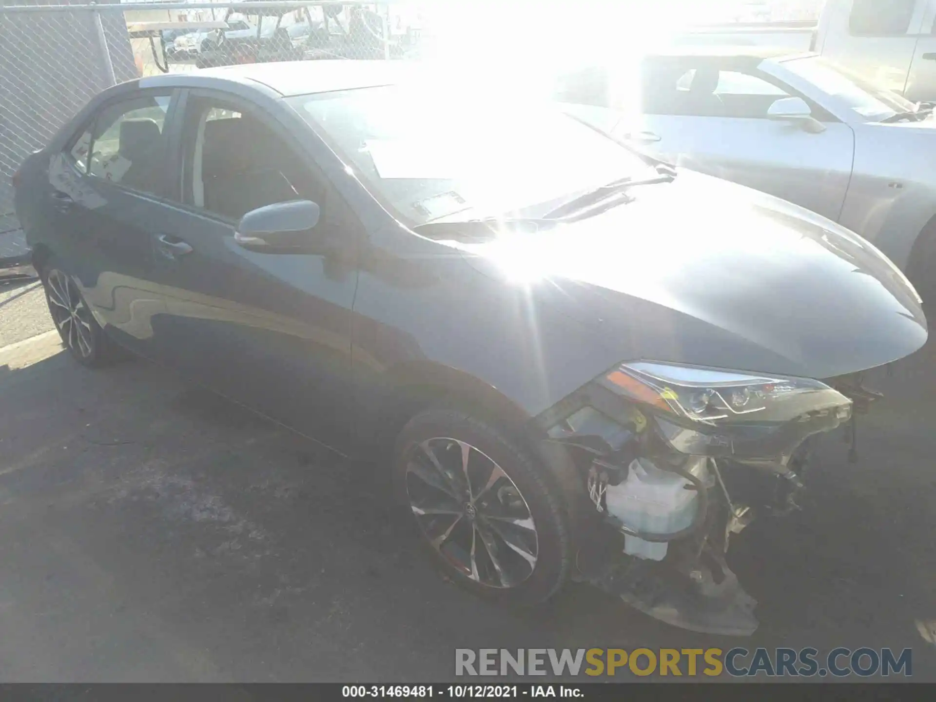 1 Photograph of a damaged car 2T1BURHE3KC232036 TOYOTA COROLLA 2019