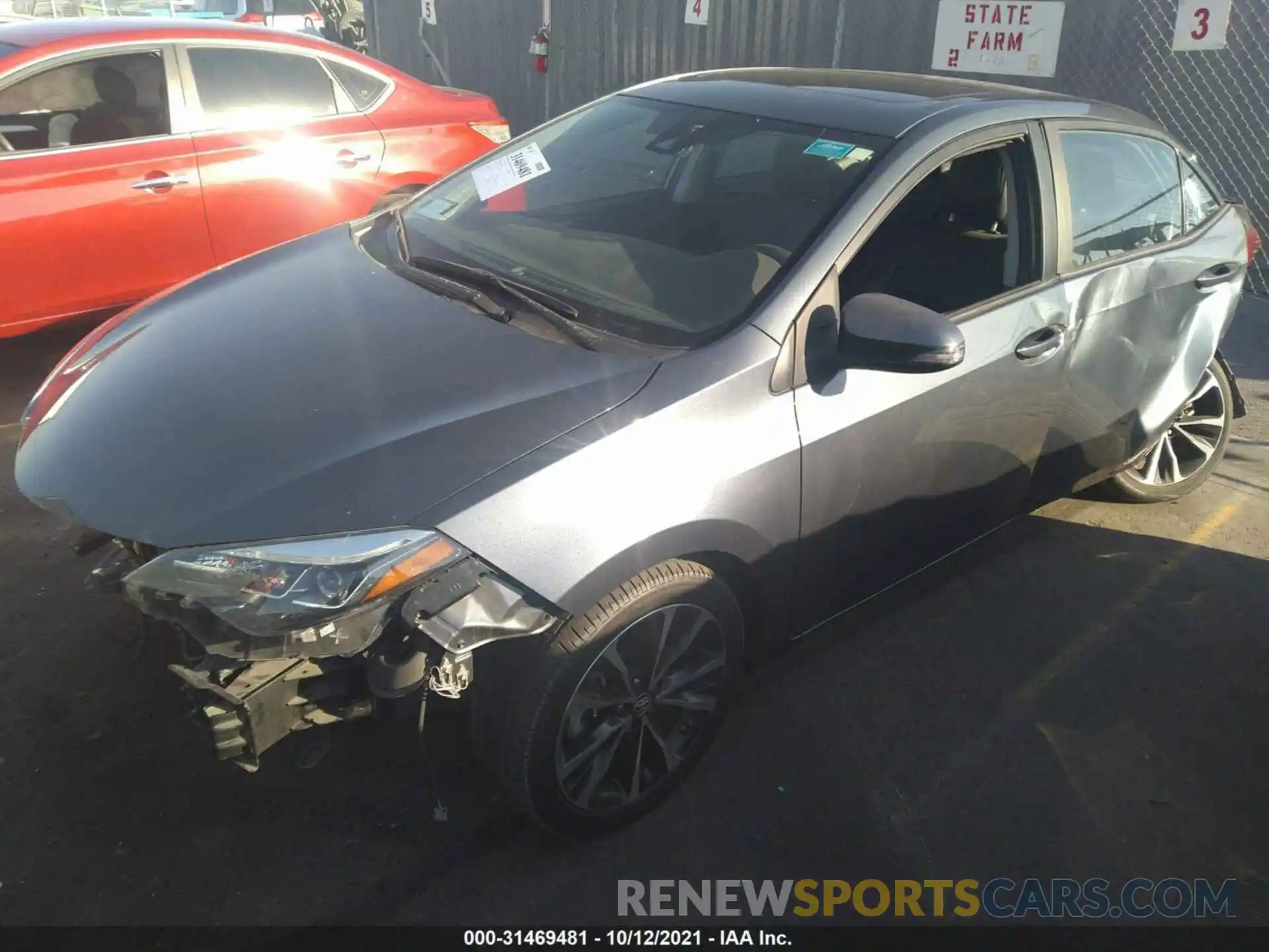 2 Photograph of a damaged car 2T1BURHE3KC232036 TOYOTA COROLLA 2019