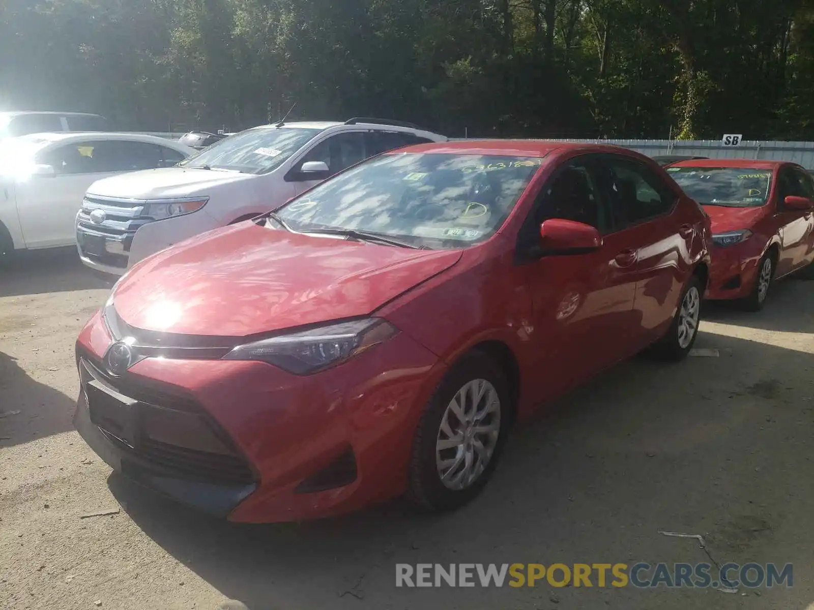 2 Photograph of a damaged car 2T1BURHE3KC235213 TOYOTA COROLLA 2019