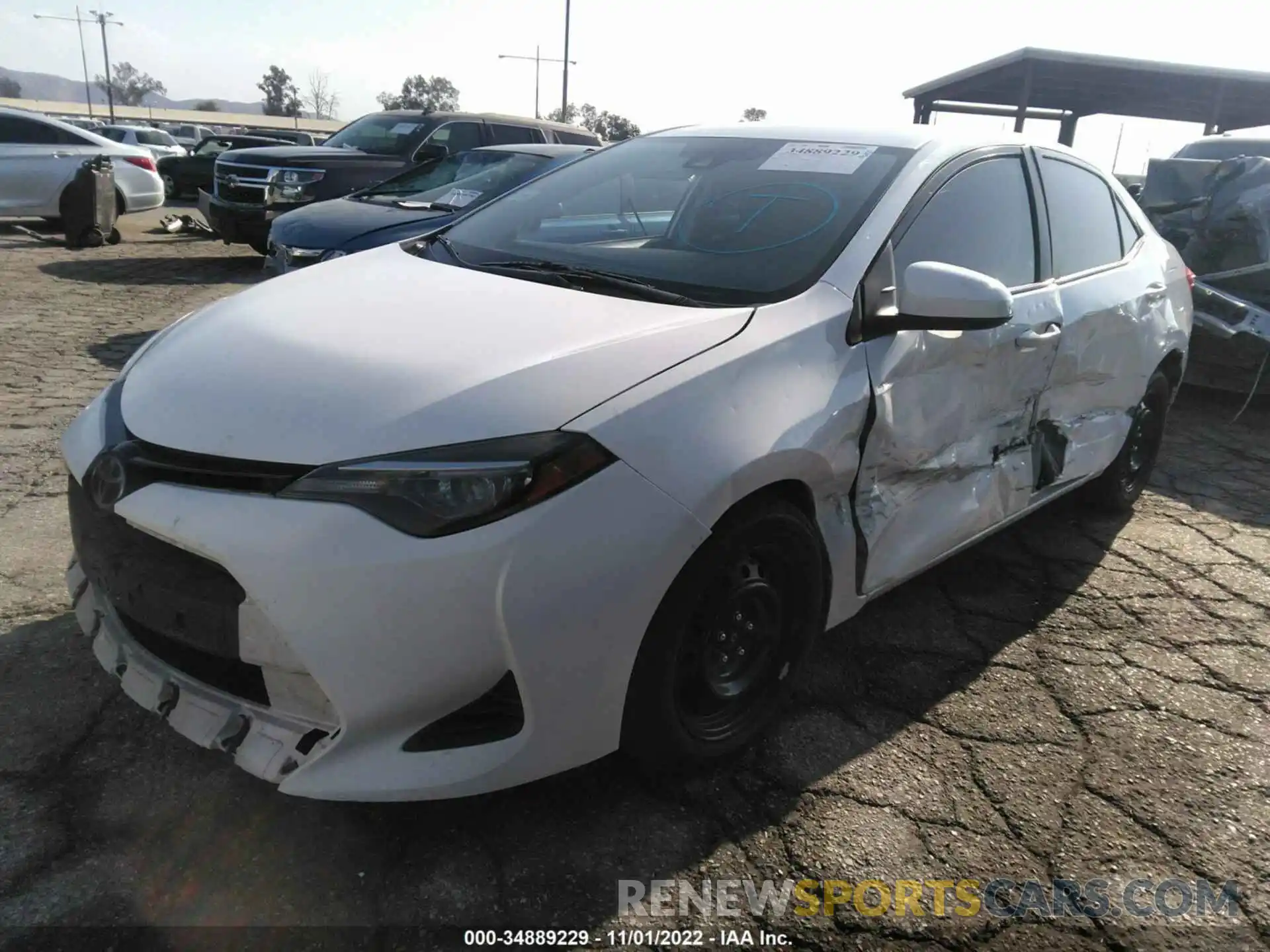 2 Photograph of a damaged car 2T1BURHE3KC242033 TOYOTA COROLLA 2019