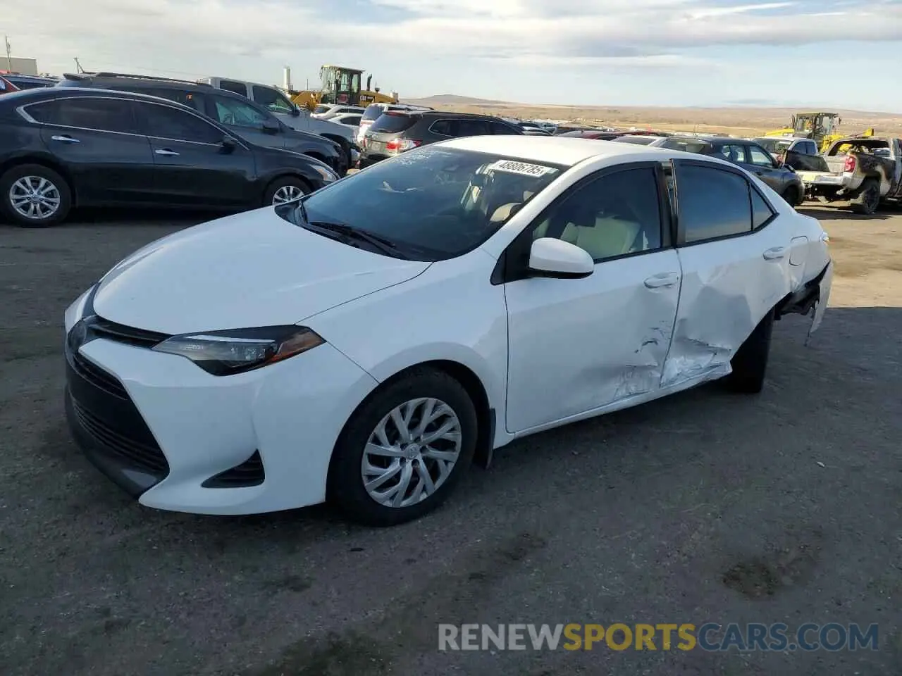 1 Photograph of a damaged car 2T1BURHE3KC244915 TOYOTA COROLLA 2019