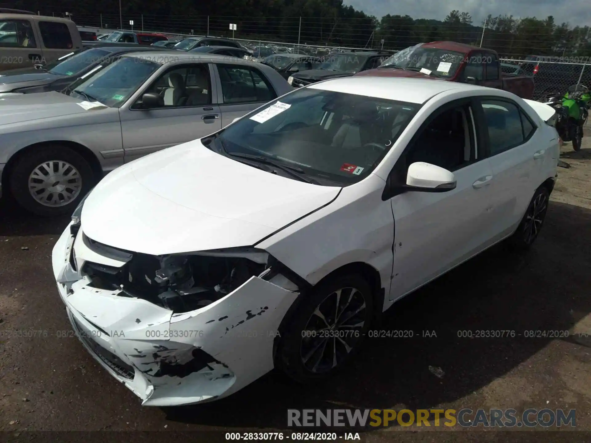 2 Photograph of a damaged car 2T1BURHE4KC126016 TOYOTA COROLLA 2019