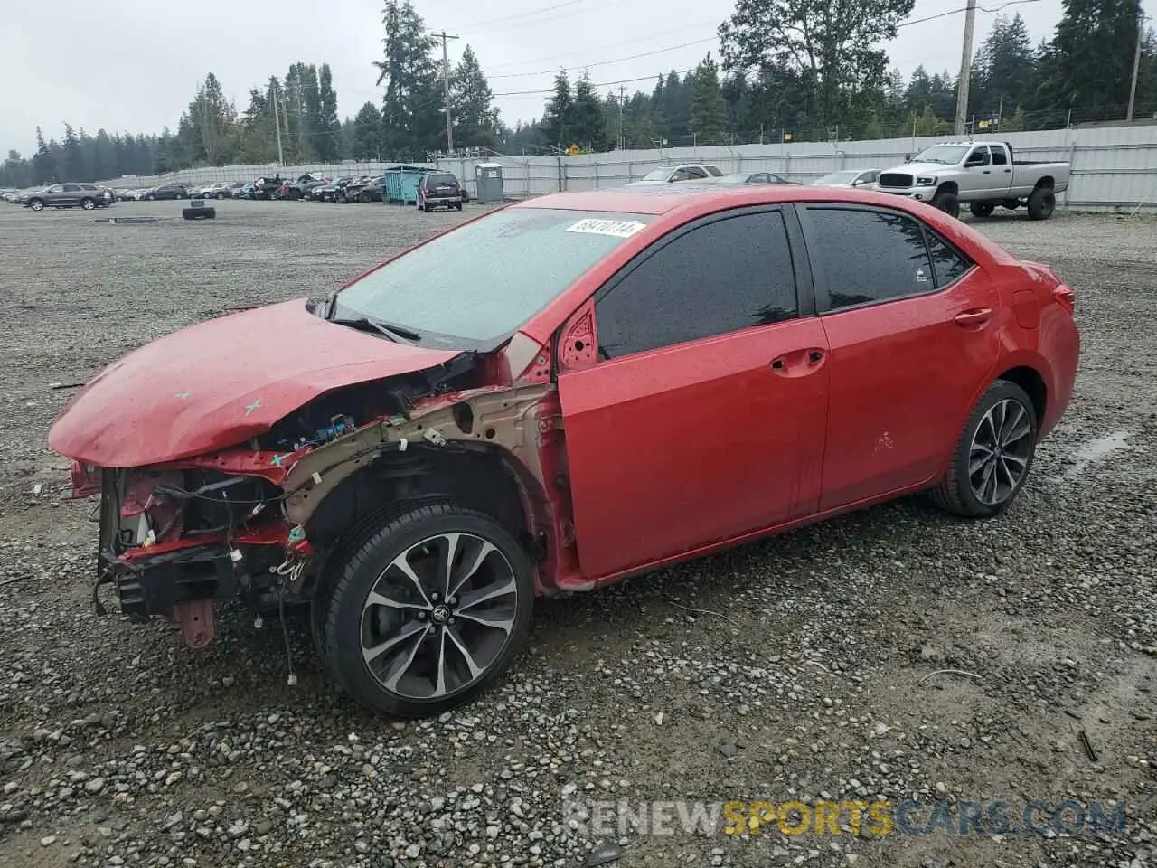 1 Photograph of a damaged car 2T1BURHE4KC133032 TOYOTA COROLLA 2019