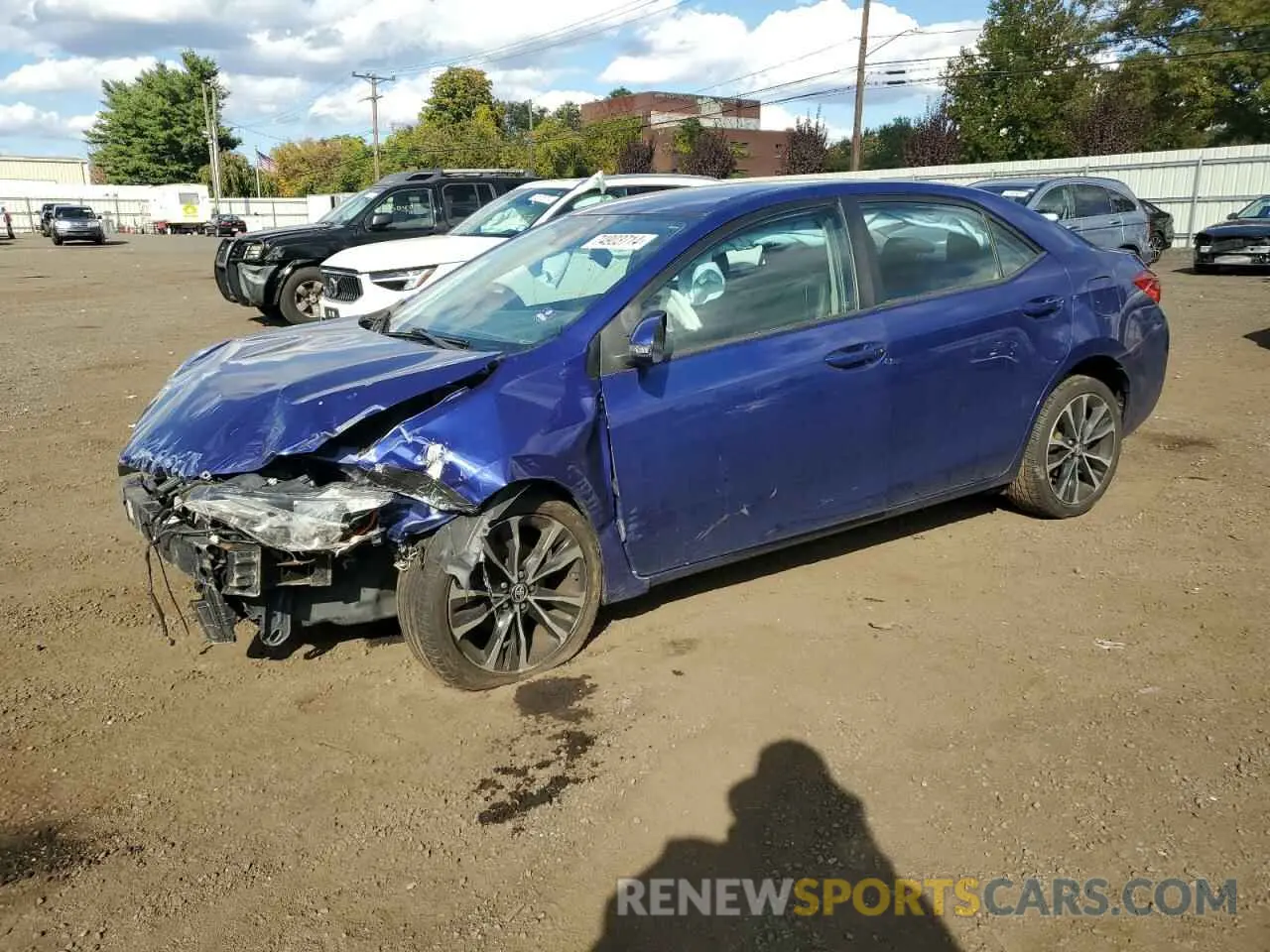 1 Photograph of a damaged car 2T1BURHE4KC135279 TOYOTA COROLLA 2019