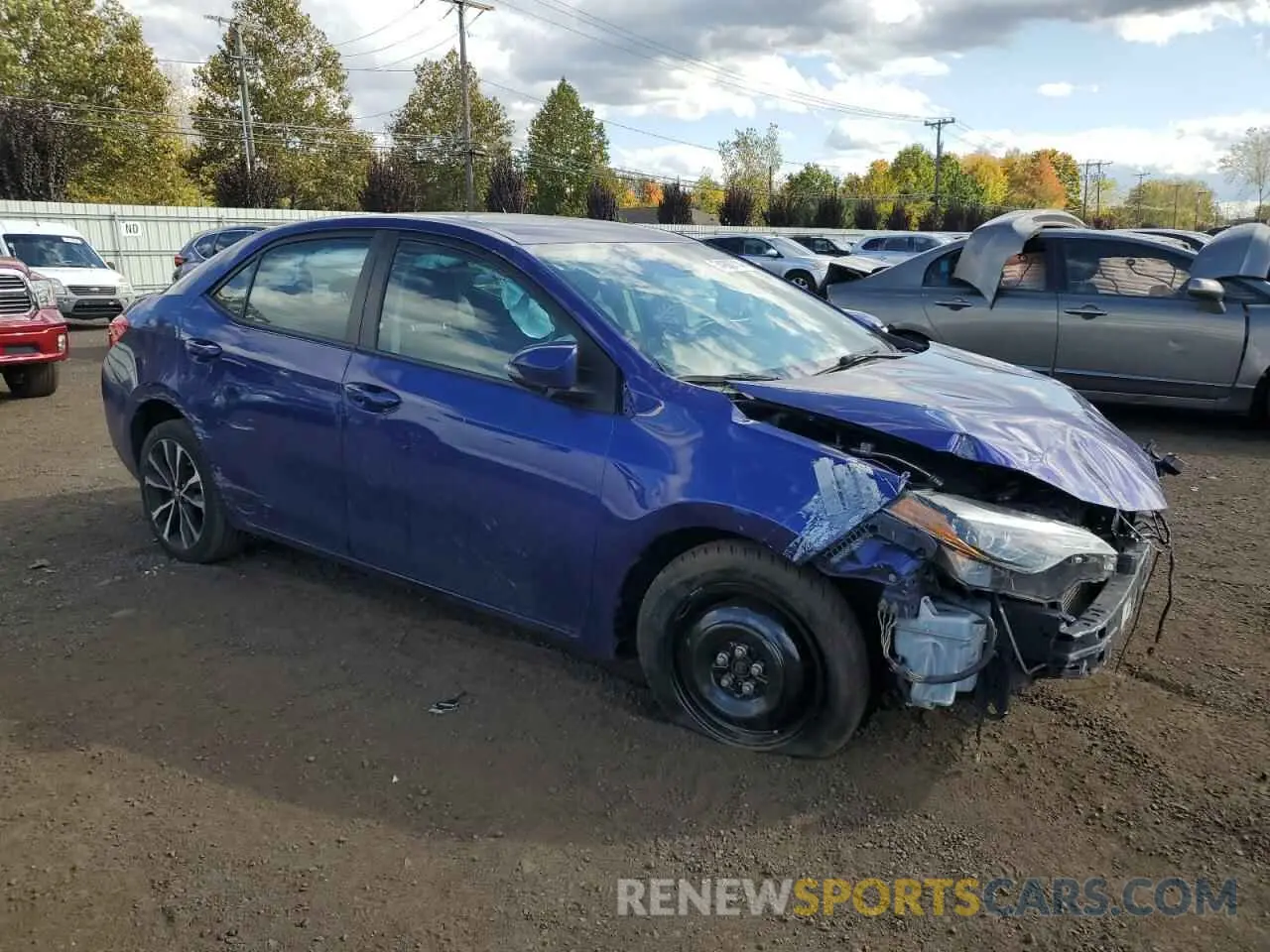4 Photograph of a damaged car 2T1BURHE4KC135279 TOYOTA COROLLA 2019