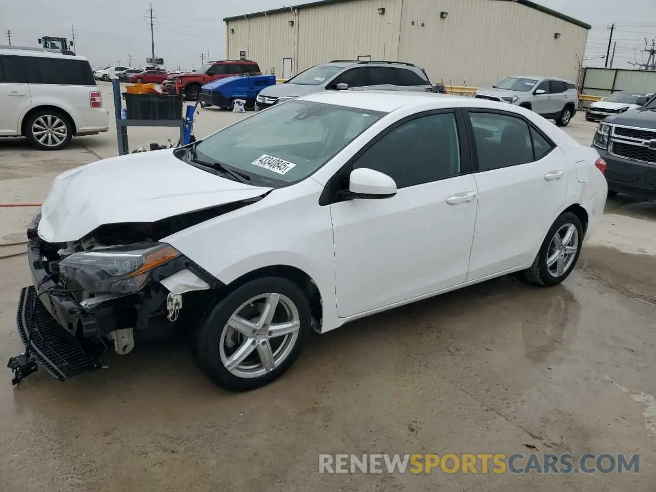 1 Photograph of a damaged car 2T1BURHE4KC136741 TOYOTA COROLLA 2019