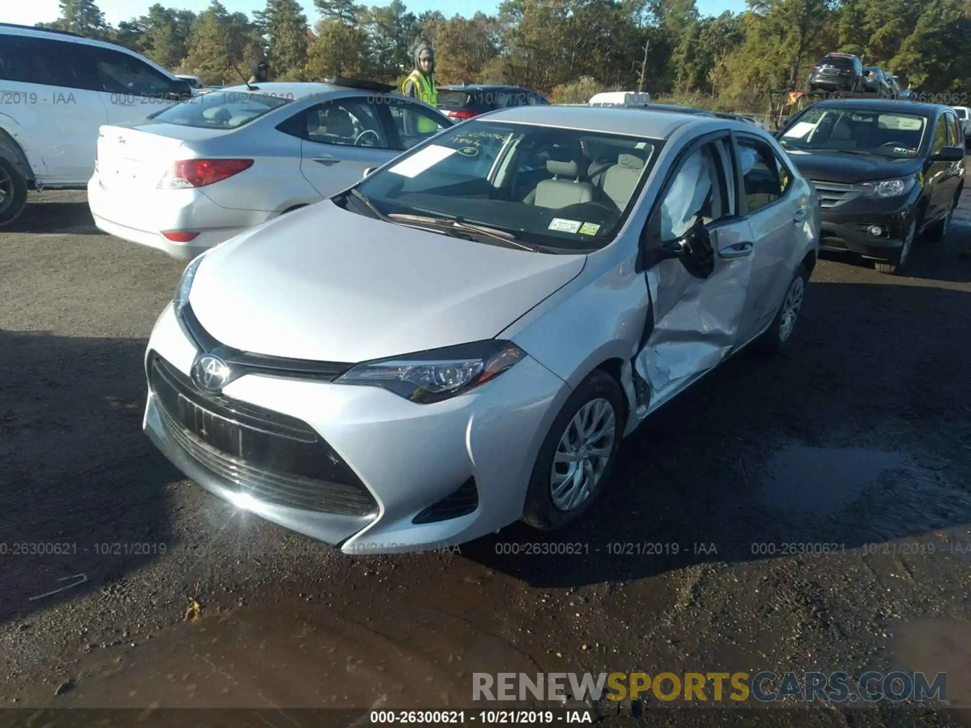 2 Photograph of a damaged car 2T1BURHE4KC136836 TOYOTA COROLLA 2019