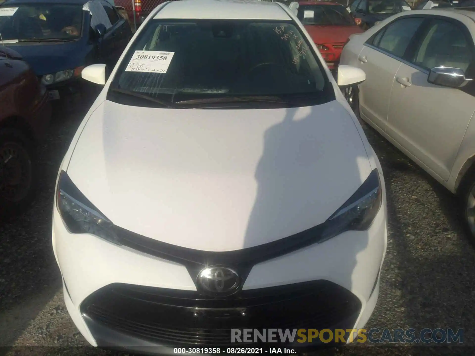 6 Photograph of a damaged car 2T1BURHE4KC137565 TOYOTA COROLLA 2019