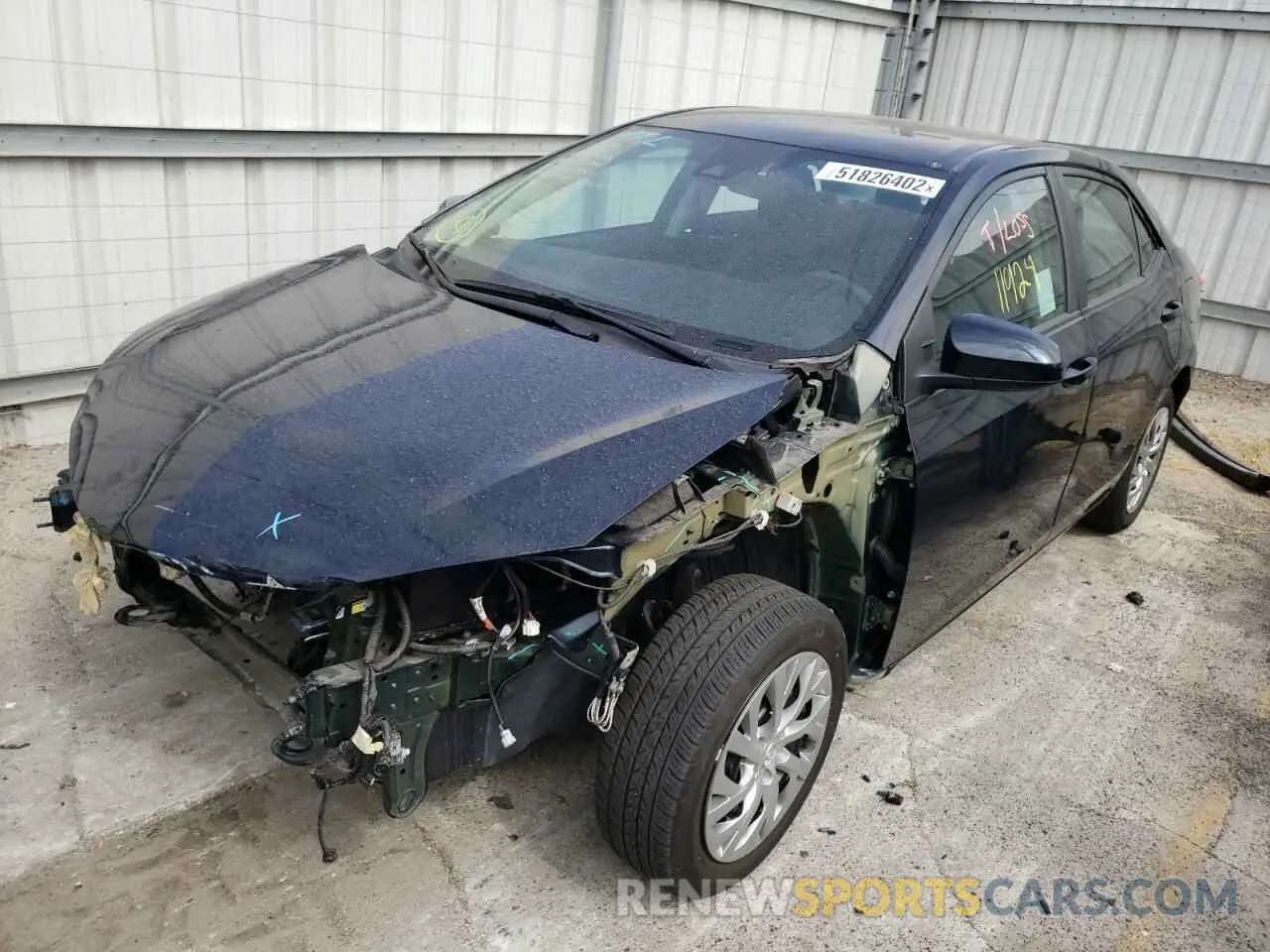 2 Photograph of a damaged car 2T1BURHE4KC142331 TOYOTA COROLLA 2019