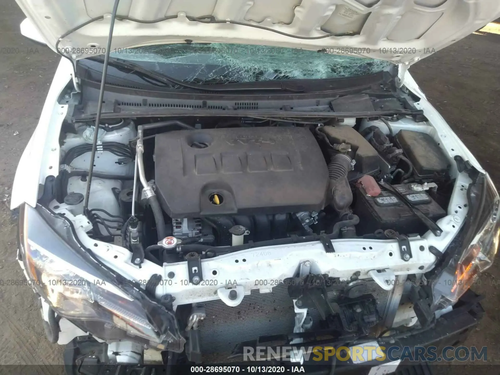10 Photograph of a damaged car 2T1BURHE4KC144225 TOYOTA COROLLA 2019