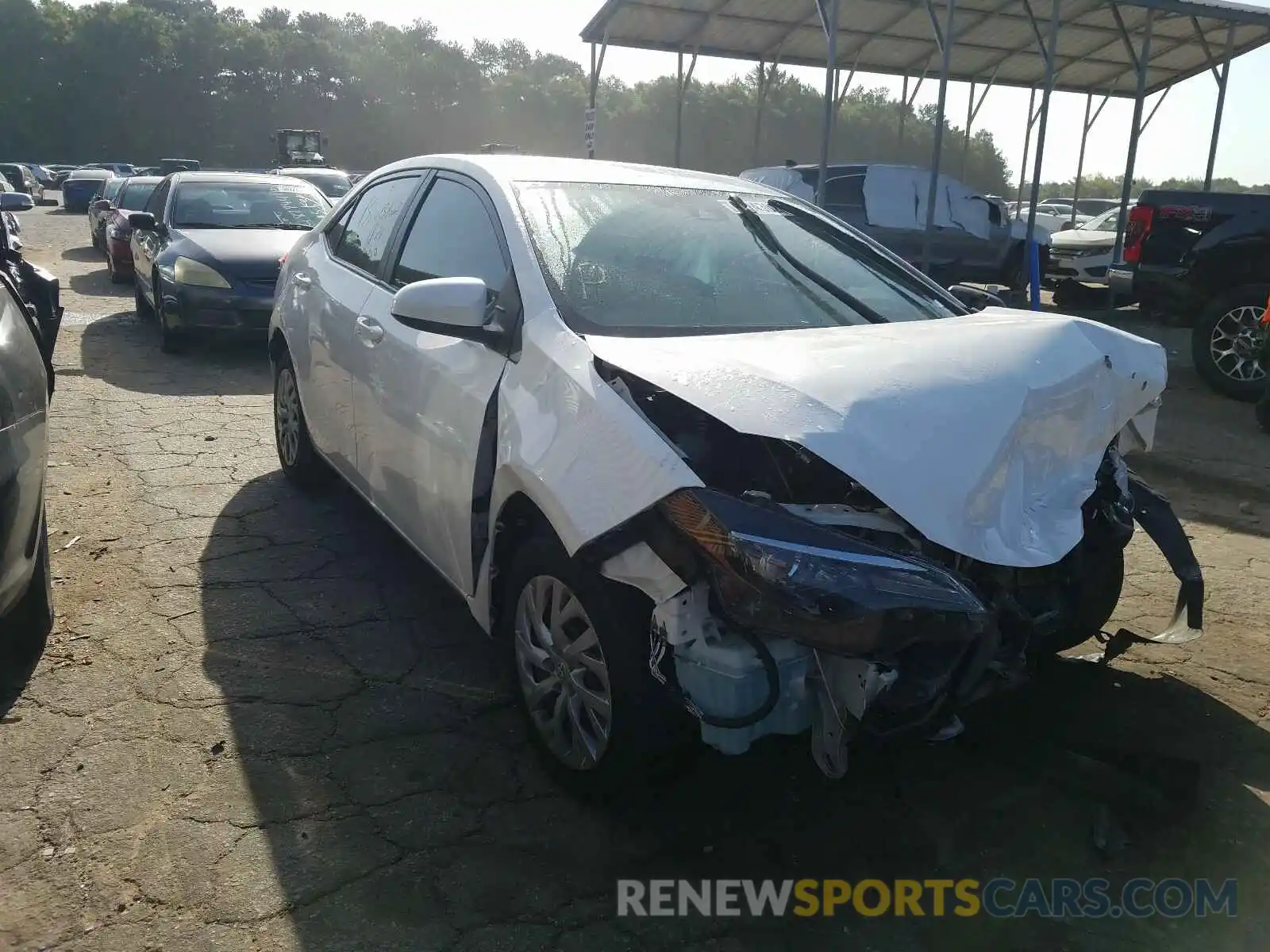 1 Photograph of a damaged car 2T1BURHE4KC144693 TOYOTA COROLLA 2019