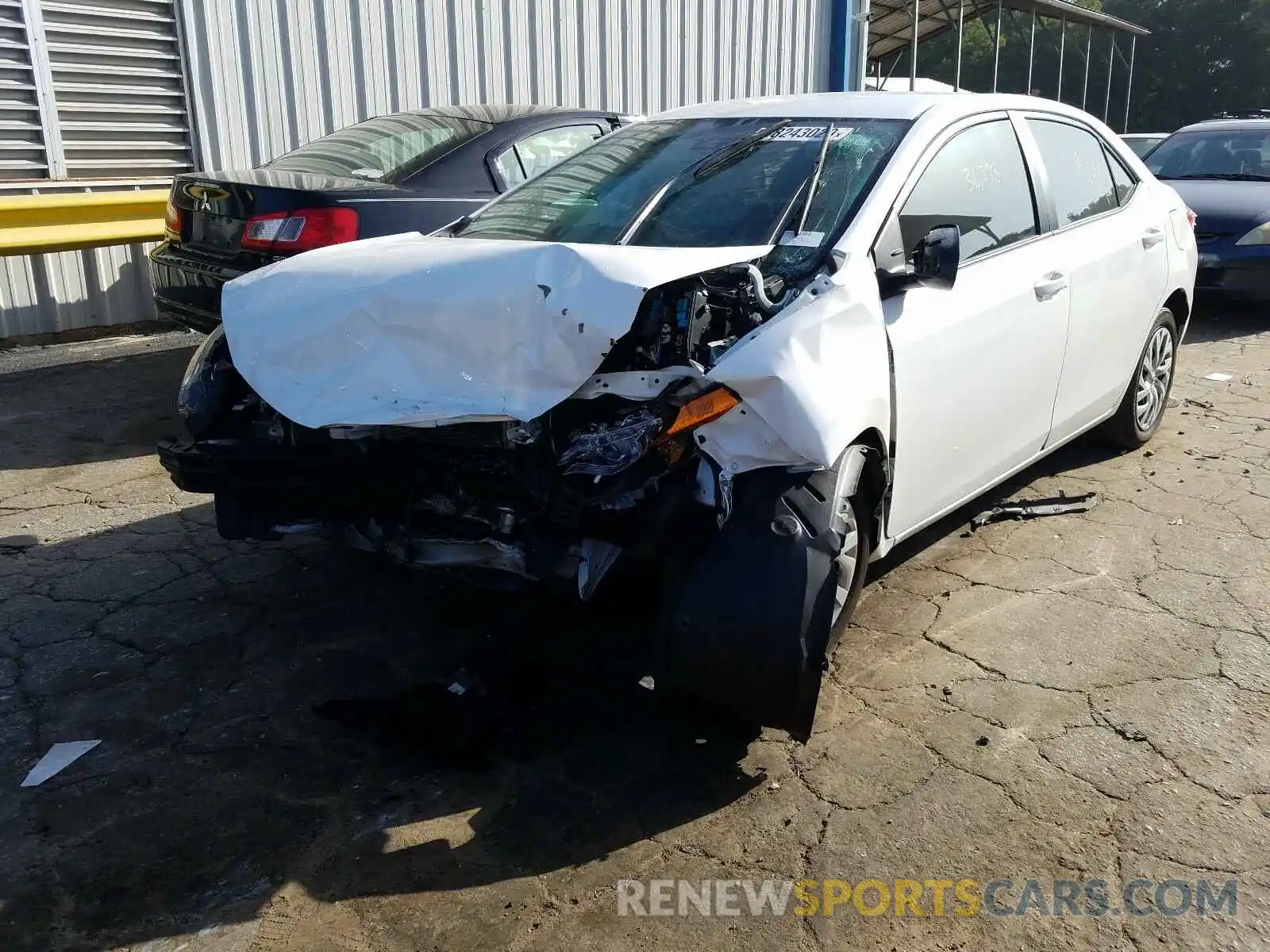 2 Photograph of a damaged car 2T1BURHE4KC144693 TOYOTA COROLLA 2019