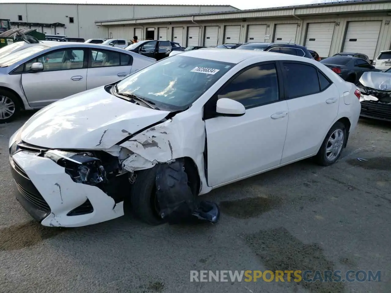1 Photograph of a damaged car 2T1BURHE4KC147125 TOYOTA COROLLA 2019