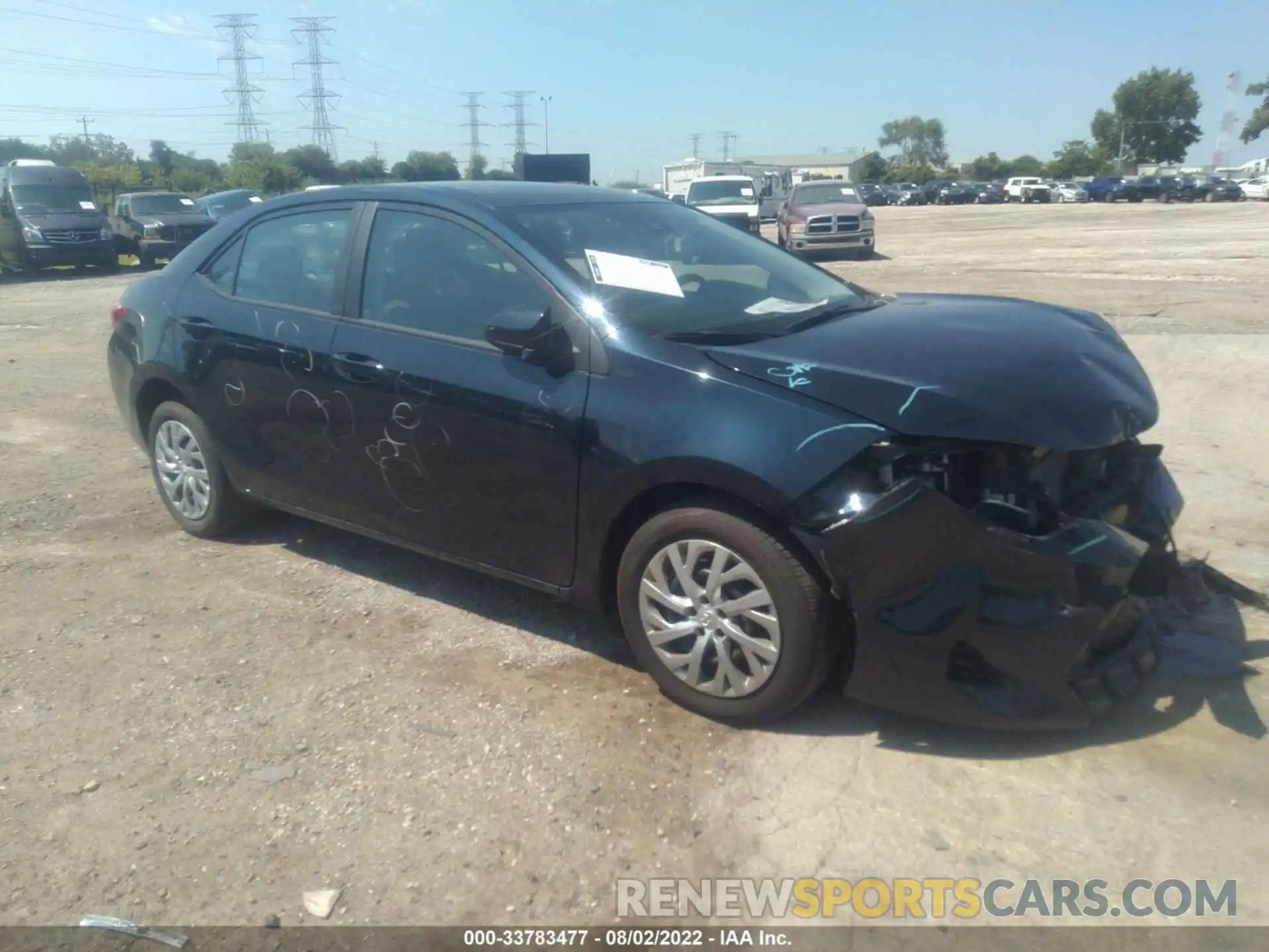 1 Photograph of a damaged car 2T1BURHE4KC152695 TOYOTA COROLLA 2019