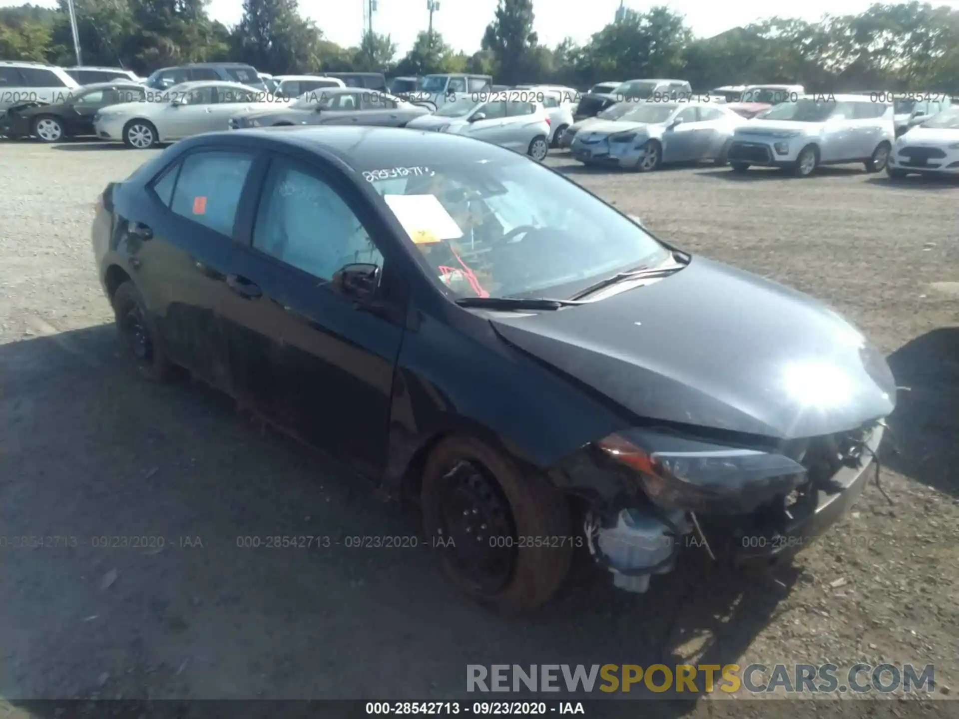 1 Photograph of a damaged car 2T1BURHE4KC153877 TOYOTA COROLLA 2019