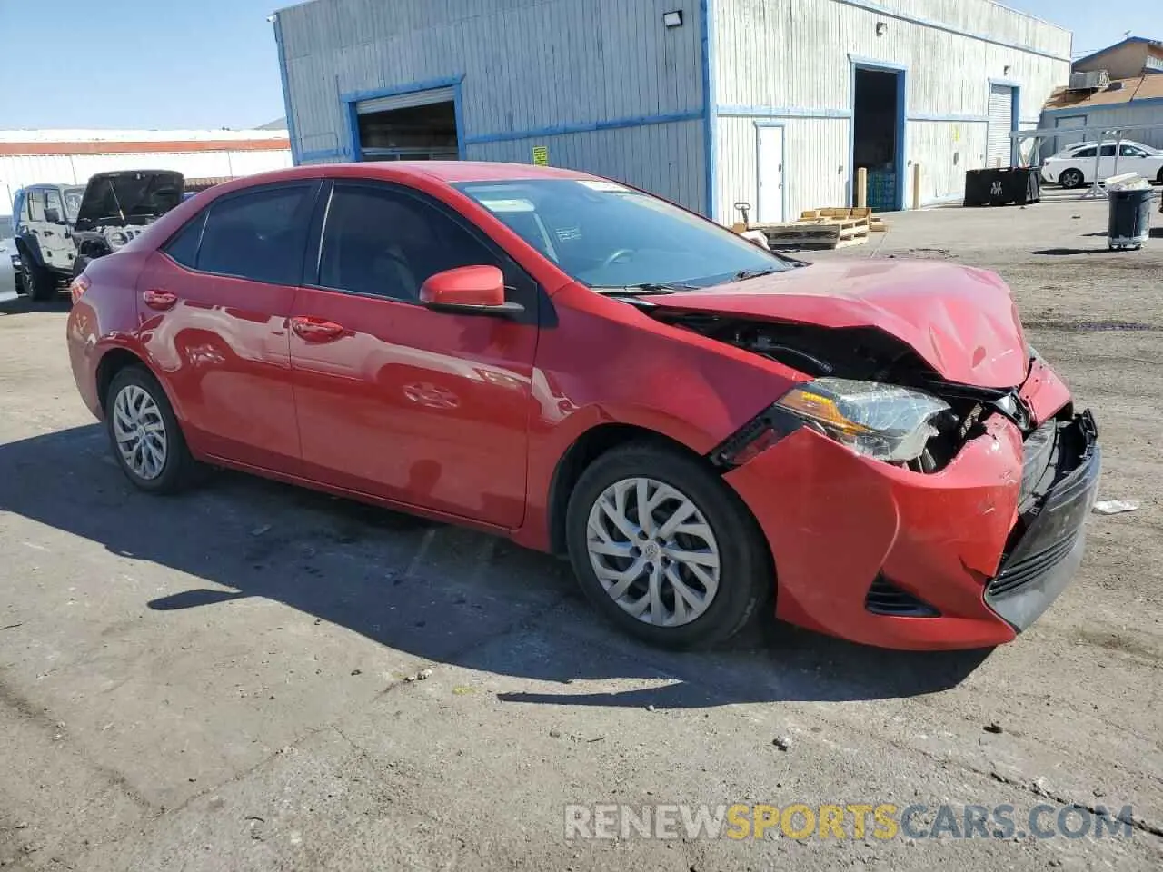 4 Photograph of a damaged car 2T1BURHE4KC157170 TOYOTA COROLLA 2019