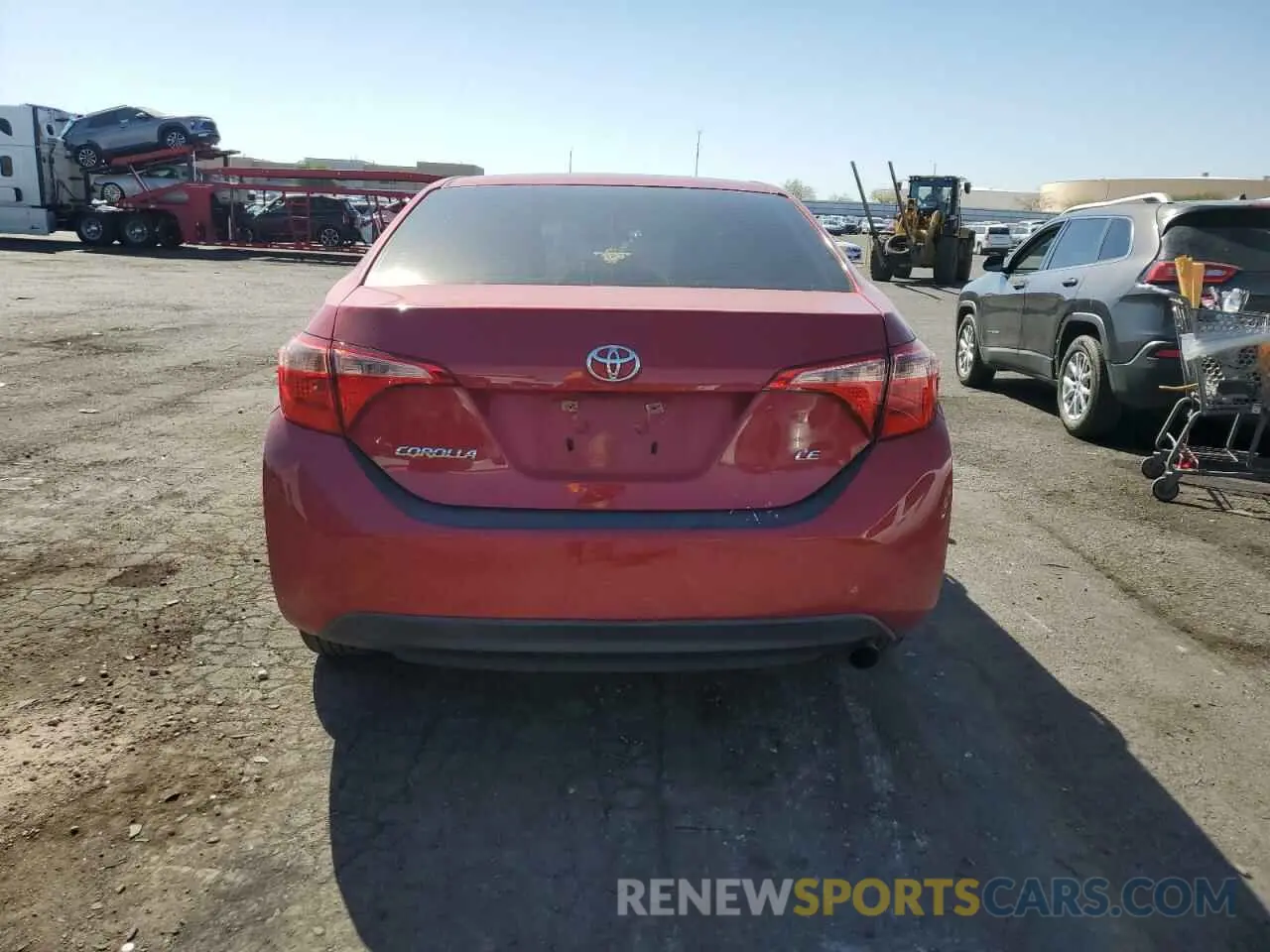 6 Photograph of a damaged car 2T1BURHE4KC157170 TOYOTA COROLLA 2019