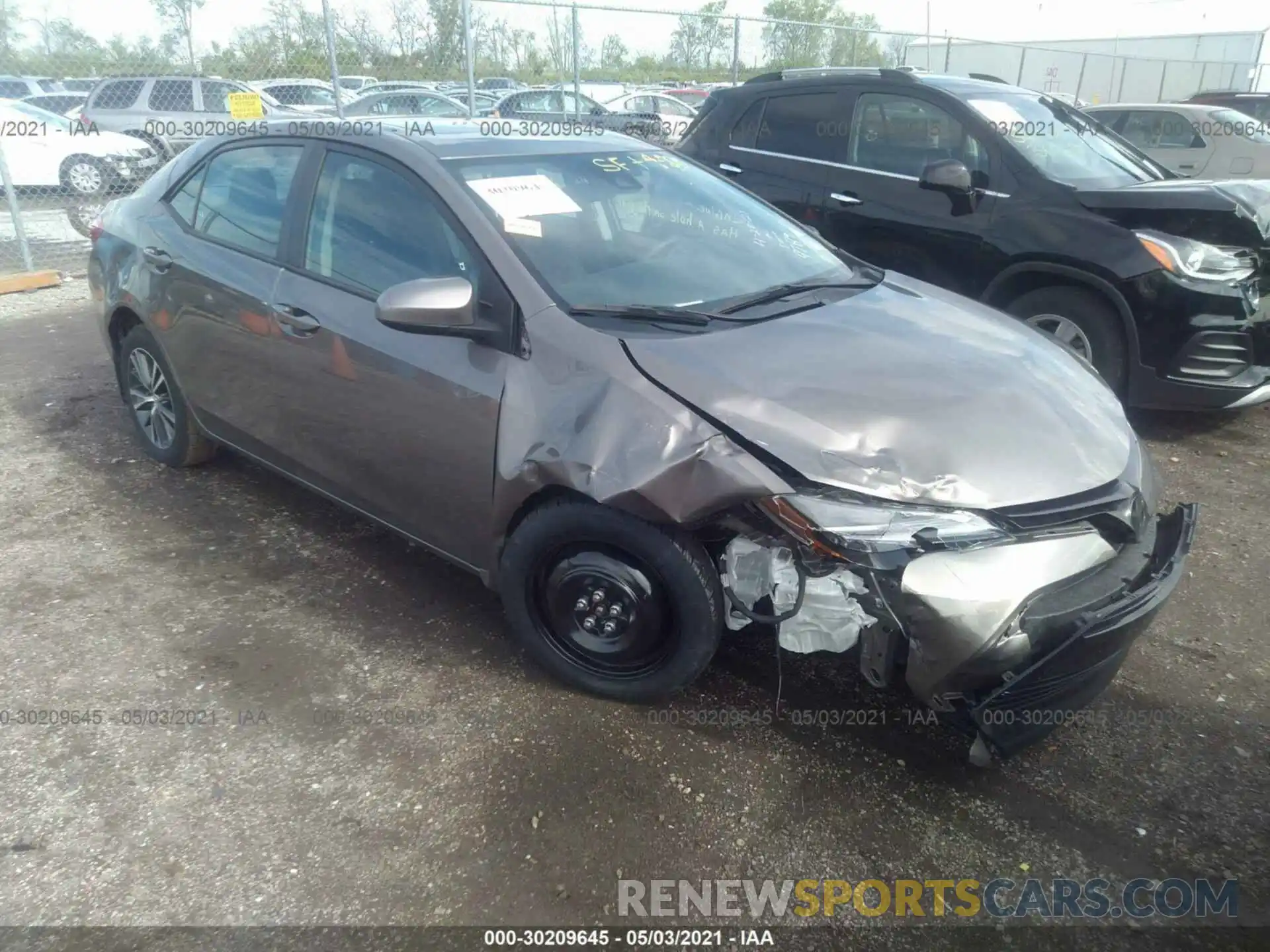 1 Photograph of a damaged car 2T1BURHE4KC159789 TOYOTA COROLLA 2019