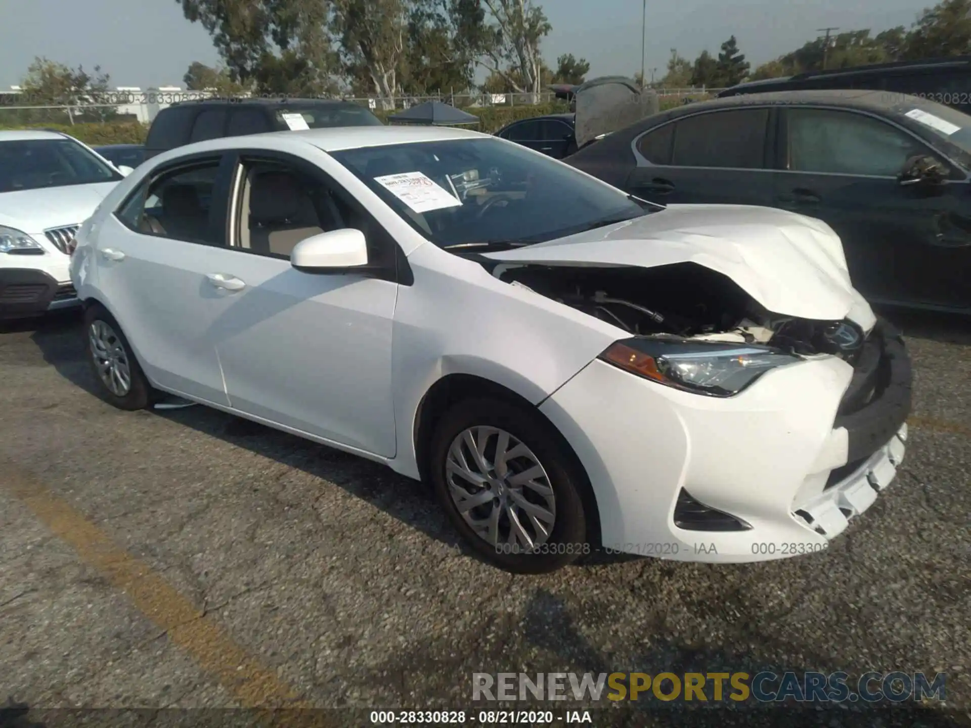 1 Photograph of a damaged car 2T1BURHE4KC163051 TOYOTA COROLLA 2019