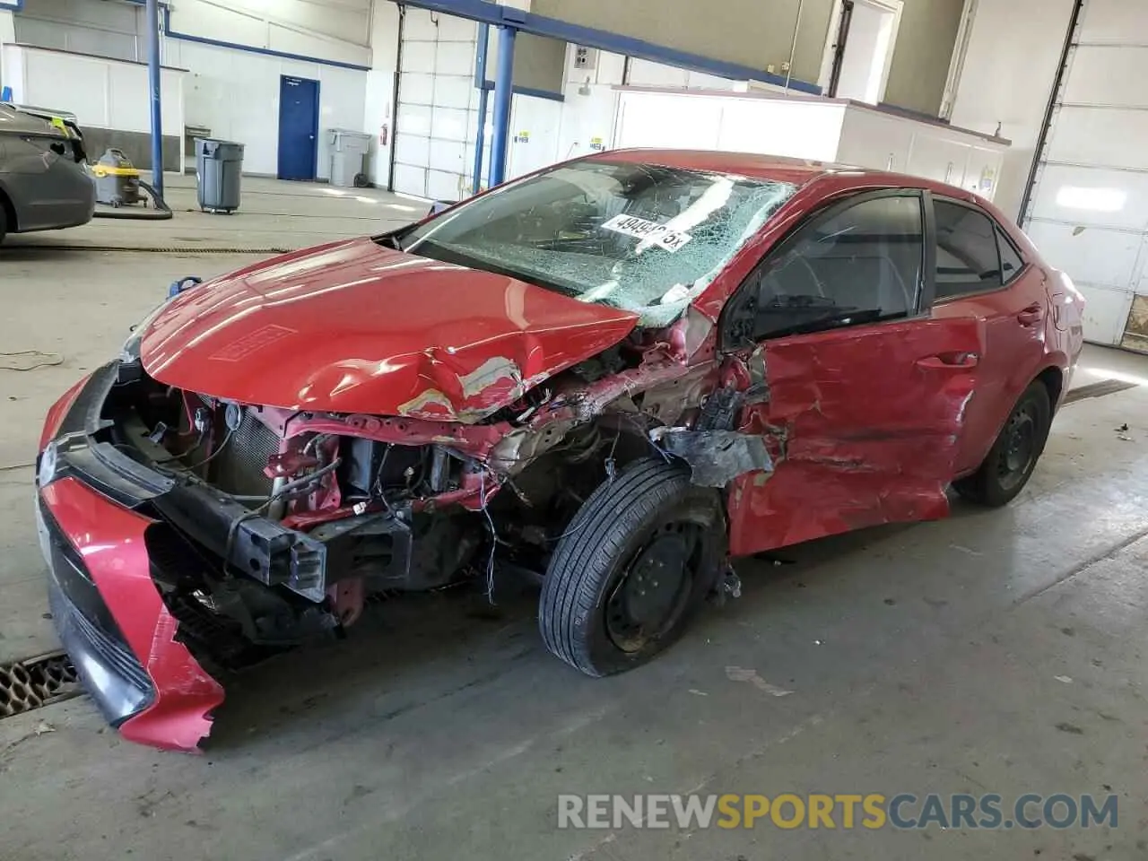 1 Photograph of a damaged car 2T1BURHE4KC167018 TOYOTA COROLLA 2019
