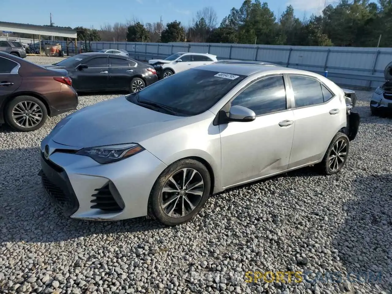 1 Photograph of a damaged car 2T1BURHE4KC177225 TOYOTA COROLLA 2019