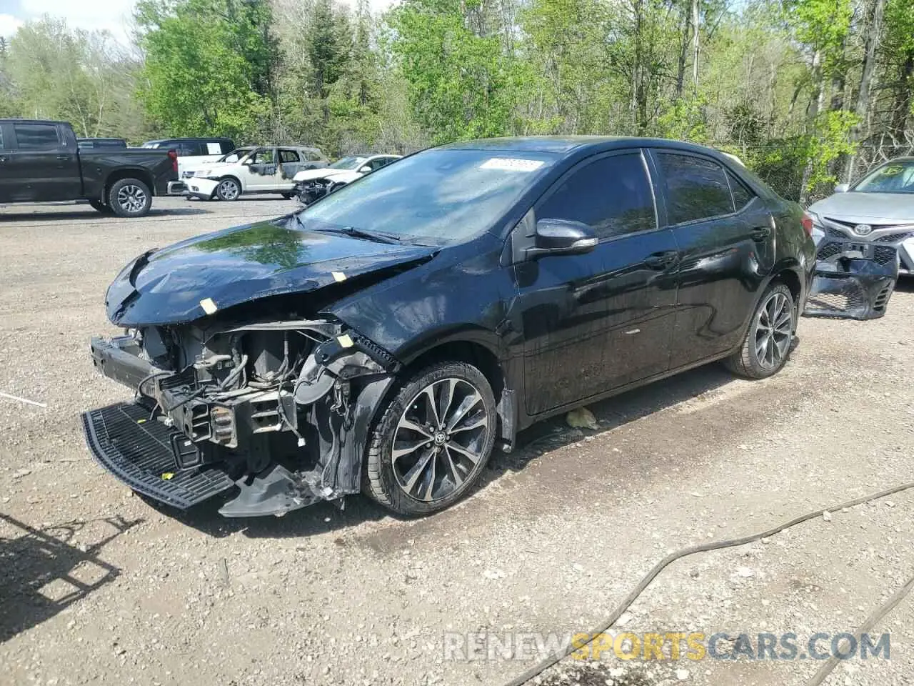 1 Photograph of a damaged car 2T1BURHE4KC178505 TOYOTA COROLLA 2019