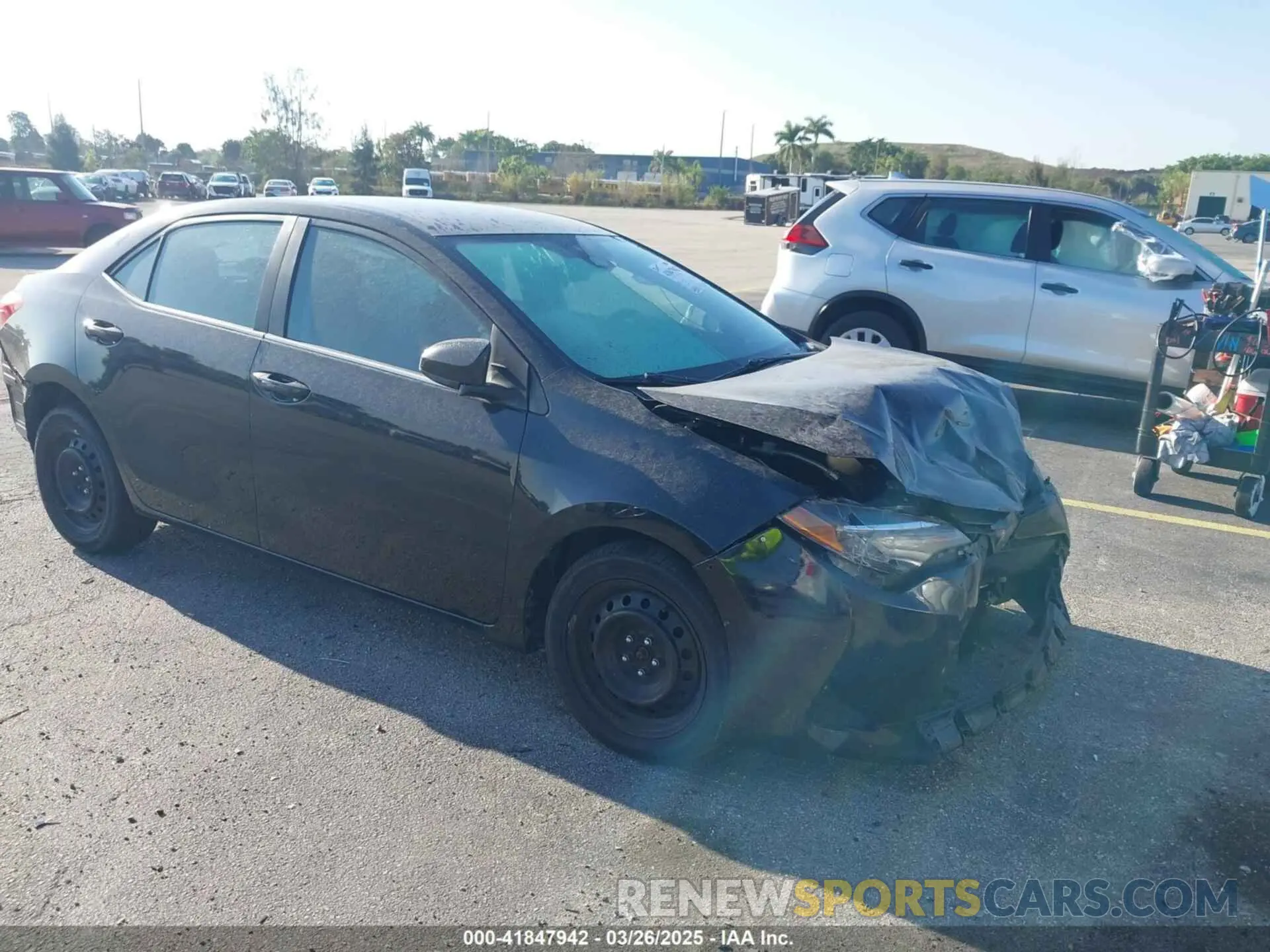 1 Photograph of a damaged car 2T1BURHE4KC181498 TOYOTA COROLLA 2019