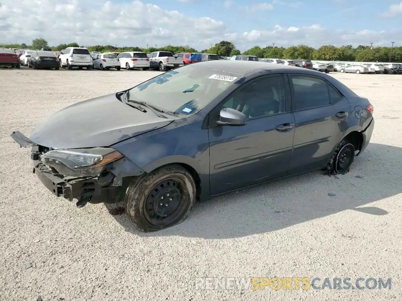 1 Photograph of a damaged car 2T1BURHE4KC186703 TOYOTA COROLLA 2019